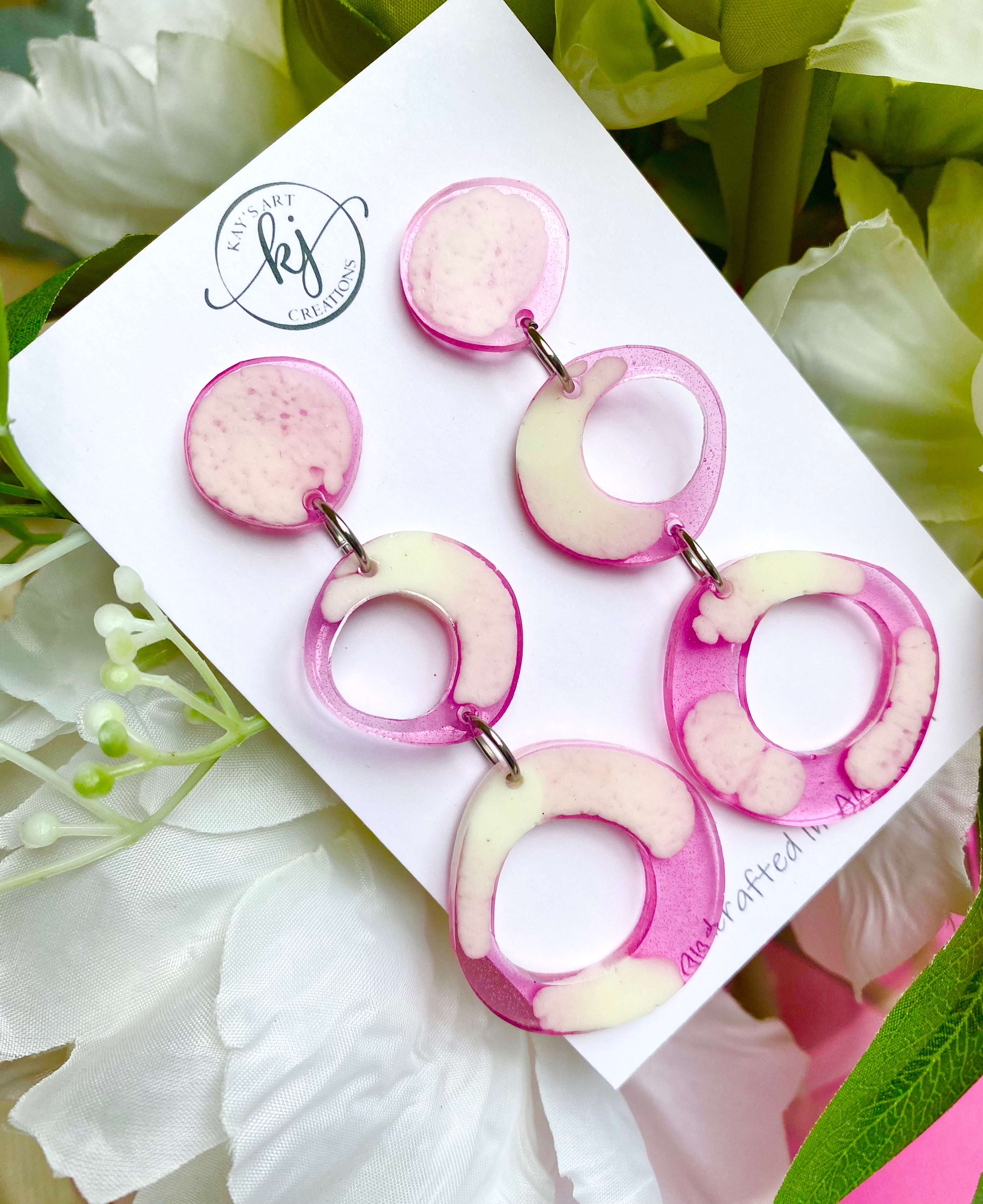 Softest Pink Dangle Earrings
