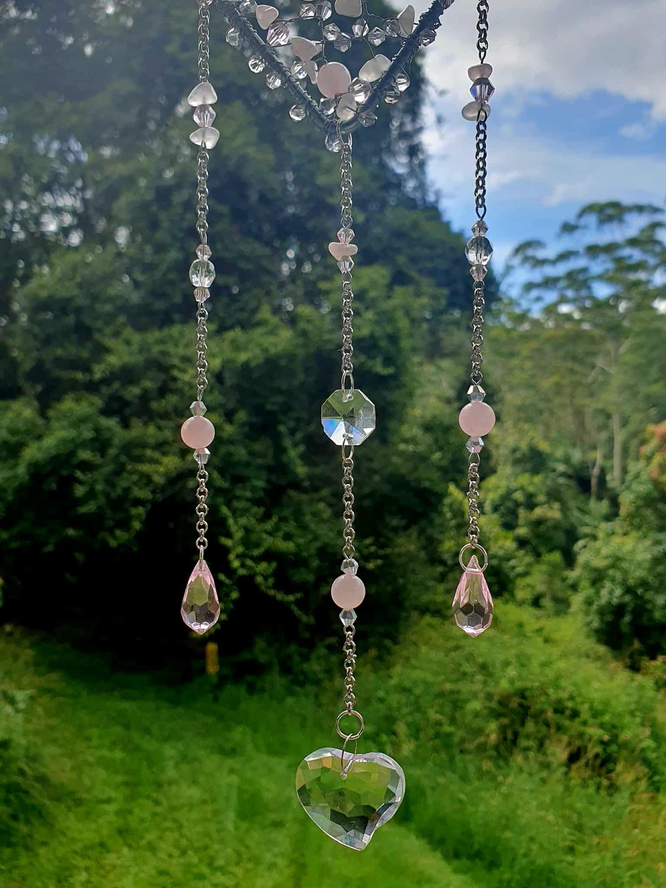 Rose Quartz Crystal Sun-Catcher