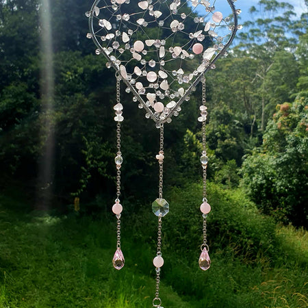 Rose Quartz Crystal Sun-Catcher