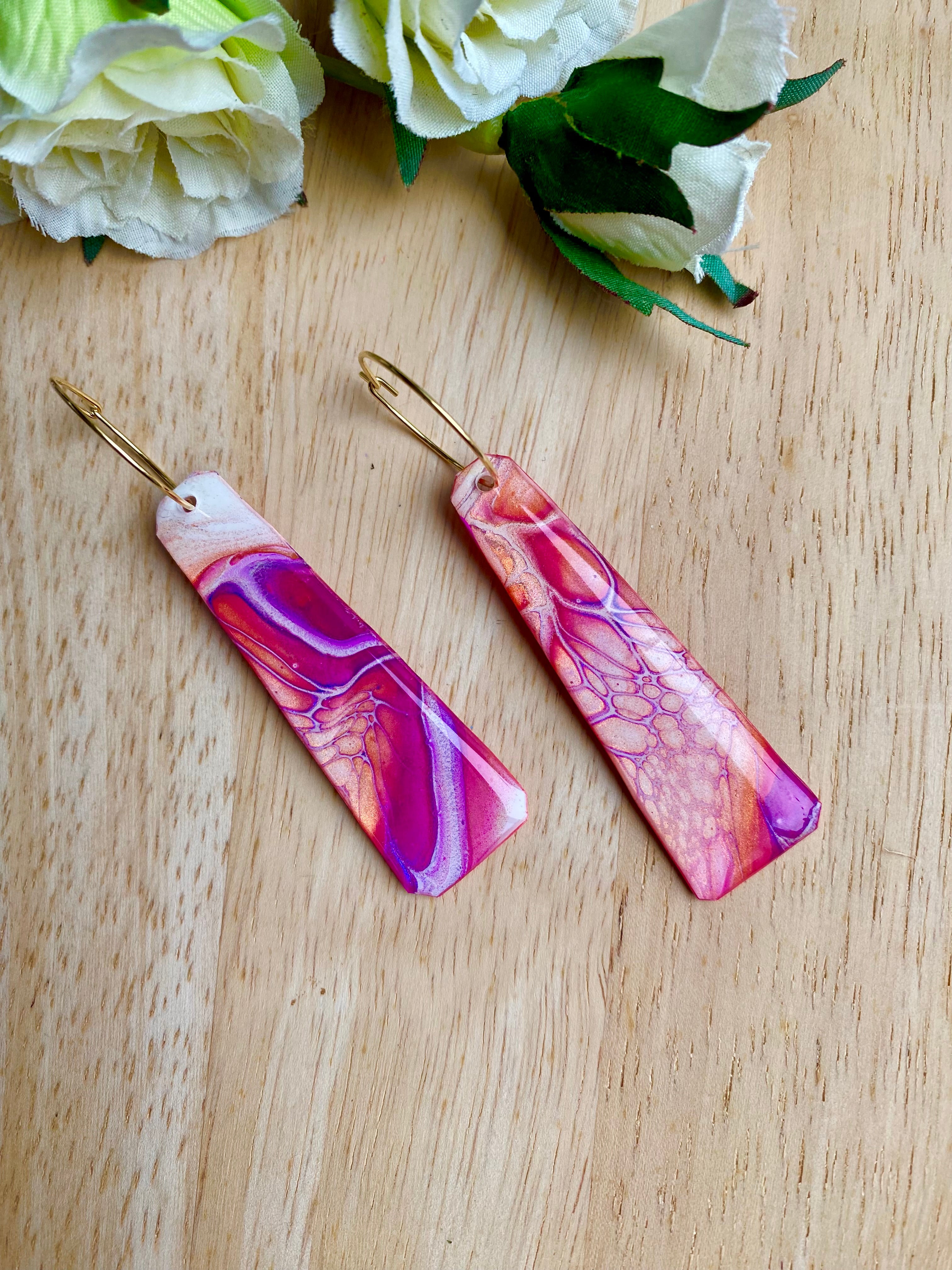 Colourful Handmade Arty Earrings