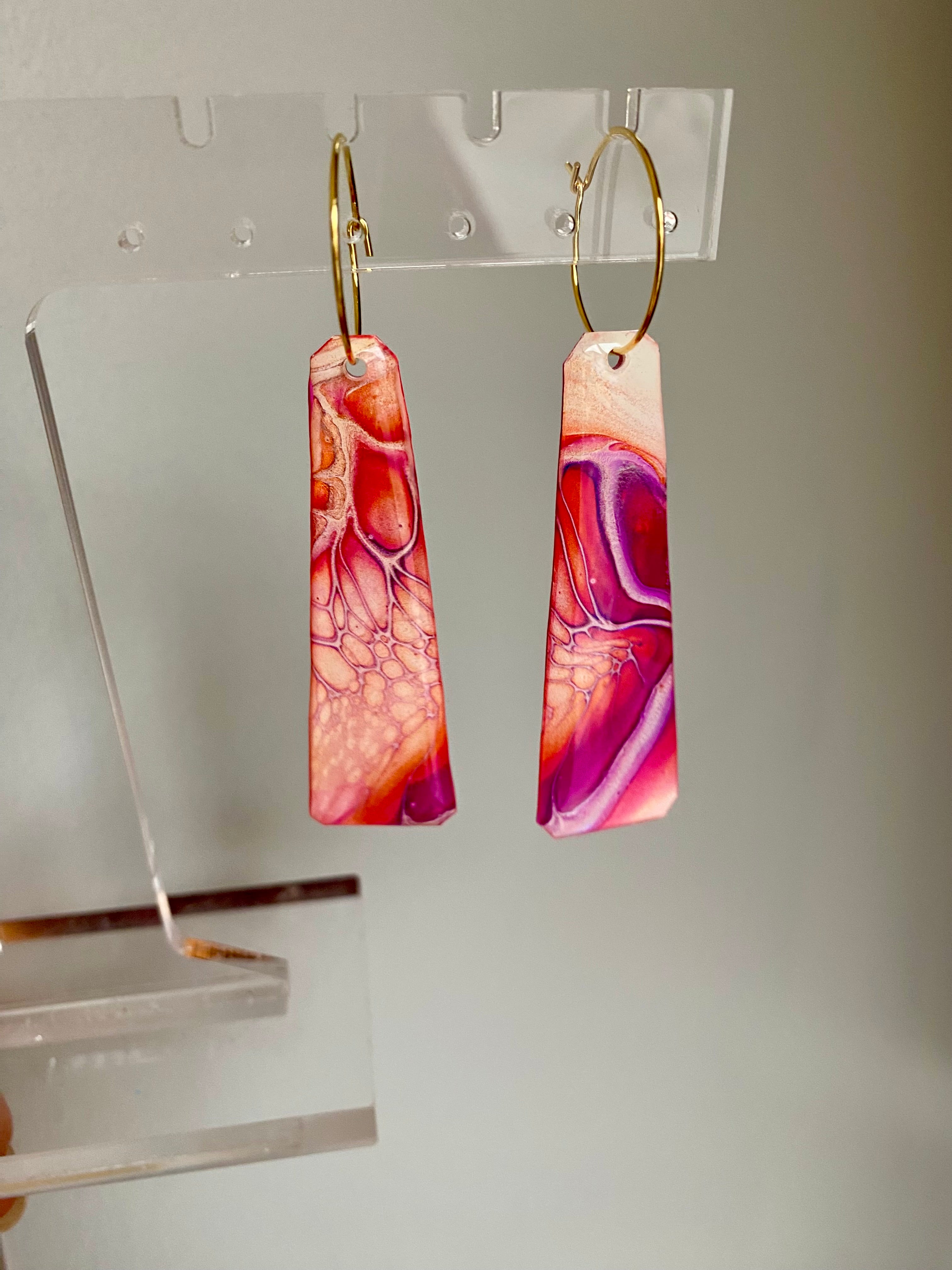 Colourful Handmade Arty Earrings