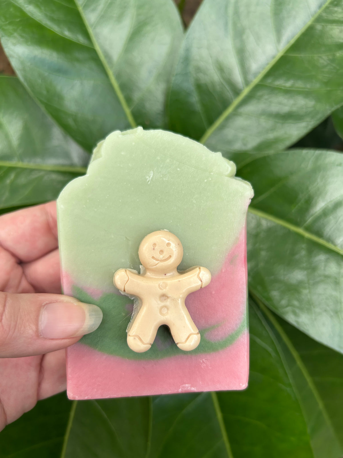 Handmade Yuzu Gingerbread Man Soap | Limited Edition Christmas Bar