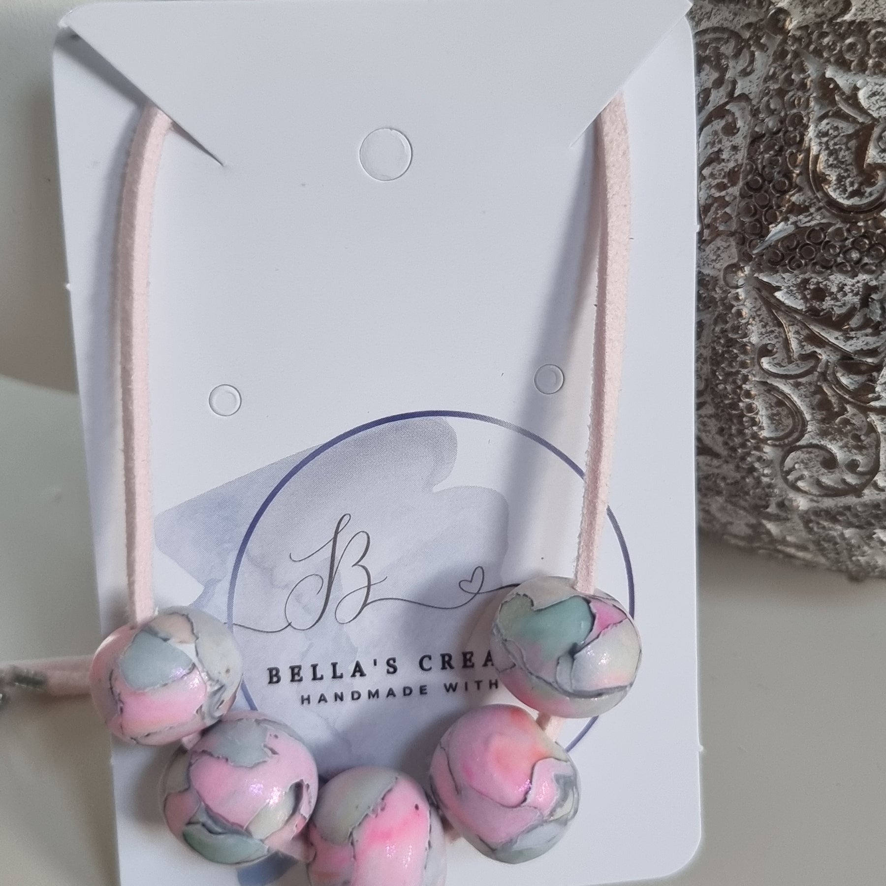 Dreamy Meadow Marble Minimalist Necklace