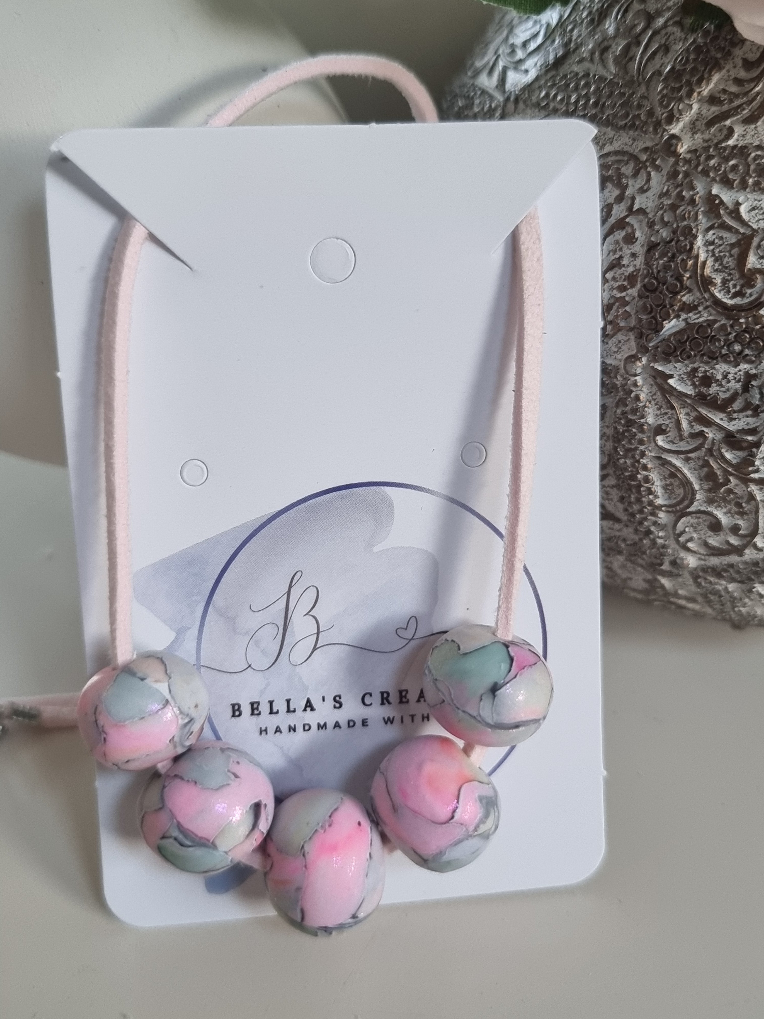 Dreamy Meadow Marble Minimalist Necklace