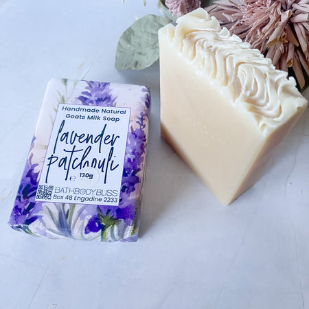 Handmade Lavender & Patchouli Goatsmilk Natural Soap