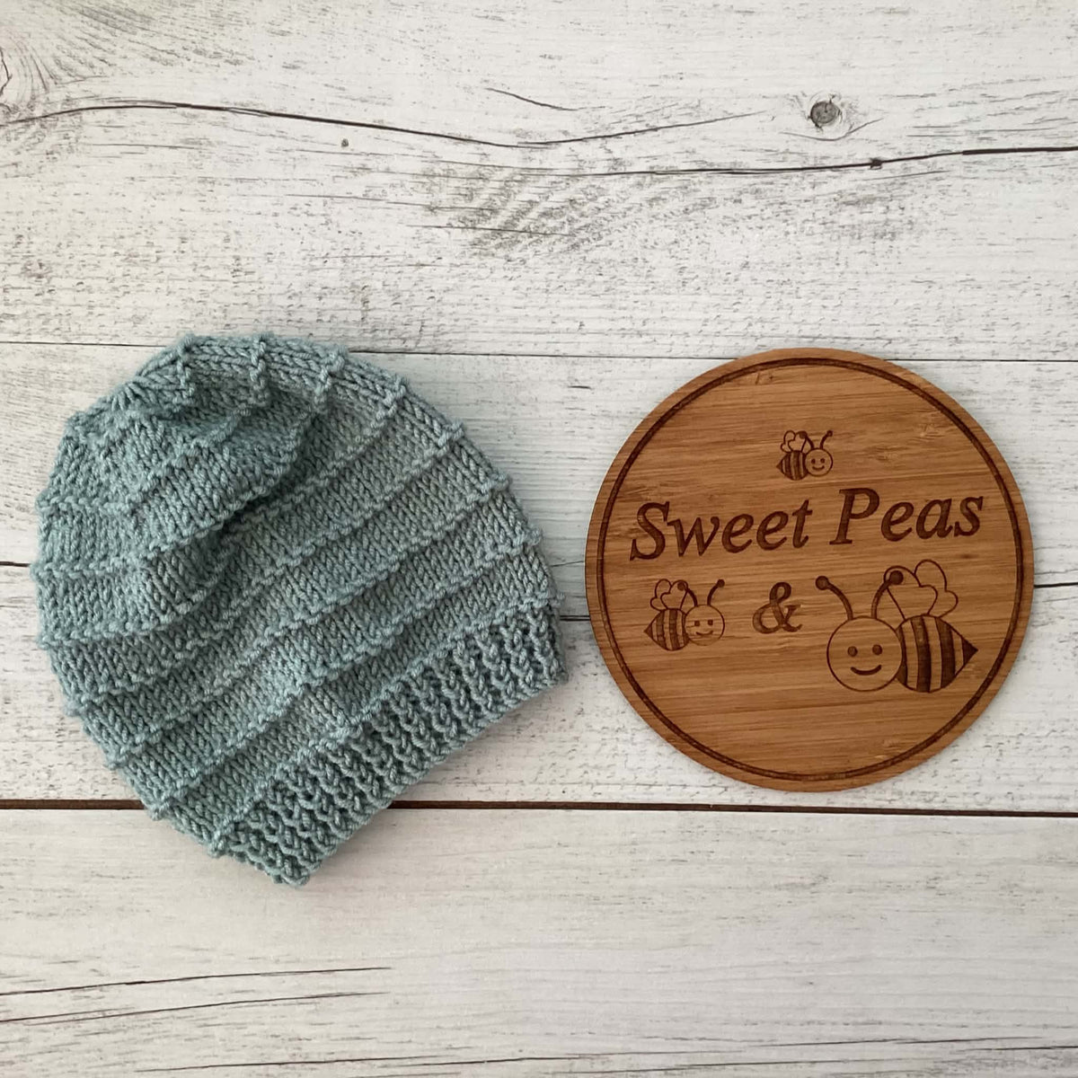Baby Cardigan & Hat Size 3 to 6 months Sage Green