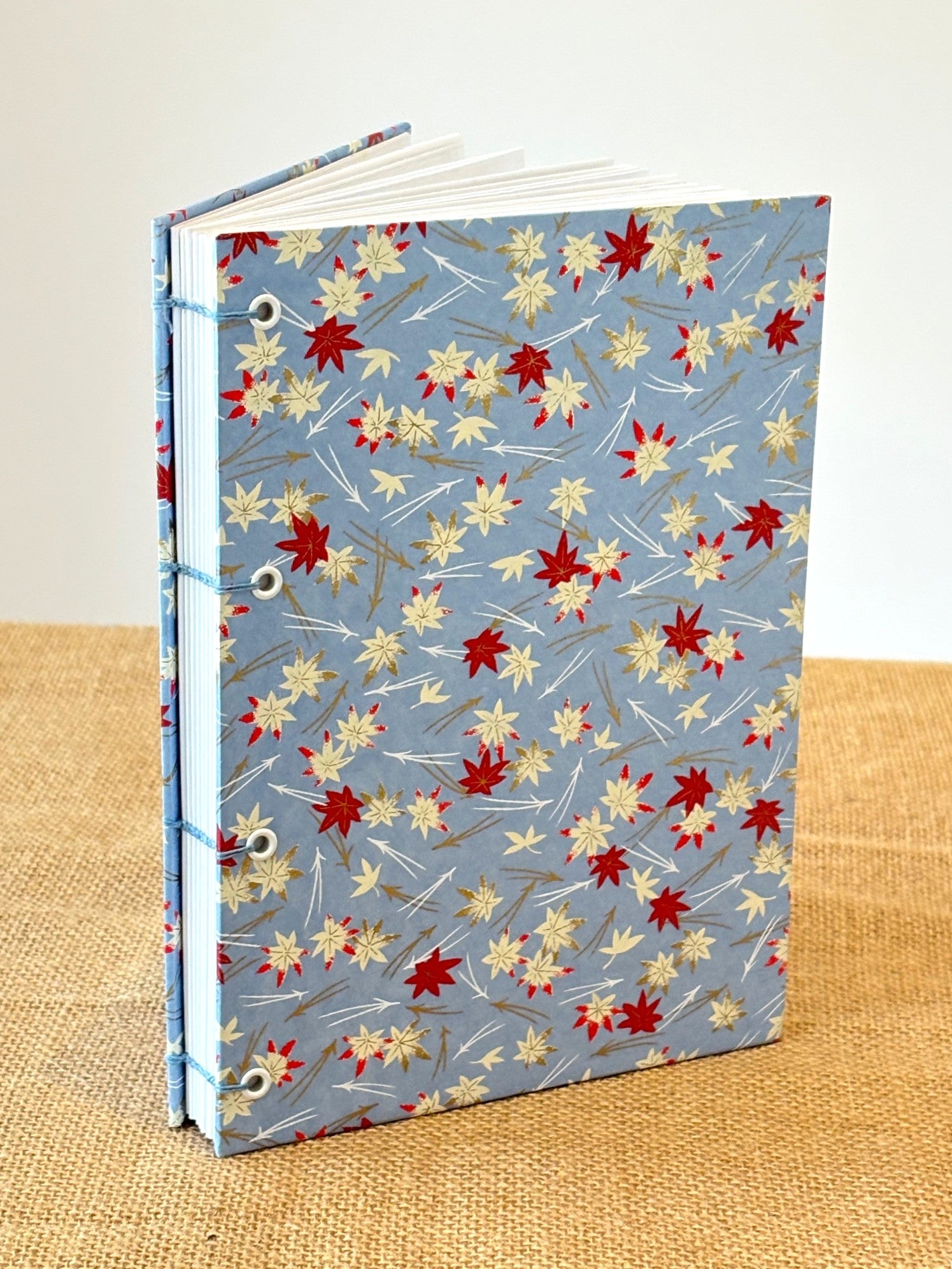 Layflat Coptic Stitch Journal with Japanese Paper Cover