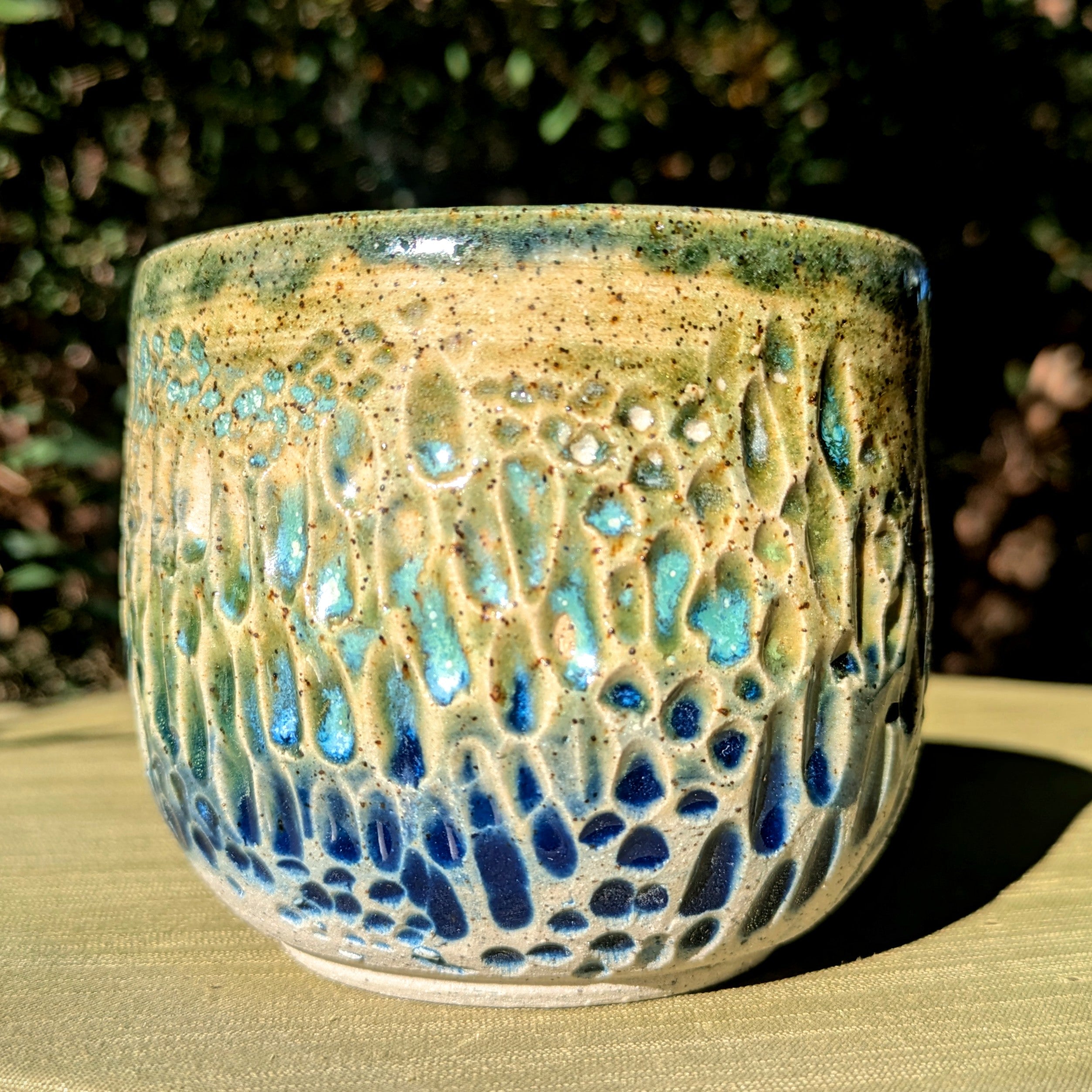 Organic textured cup