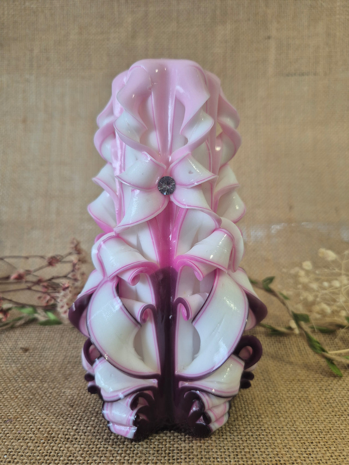 White, Pink and Magenta 17cm