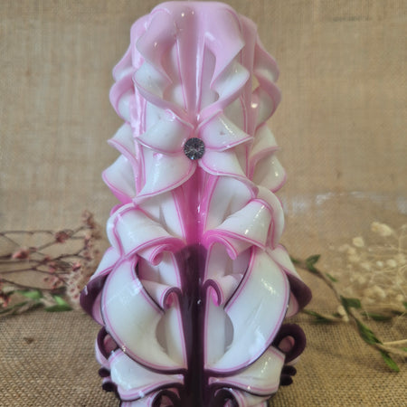 White, Pink and Magenta 17cm