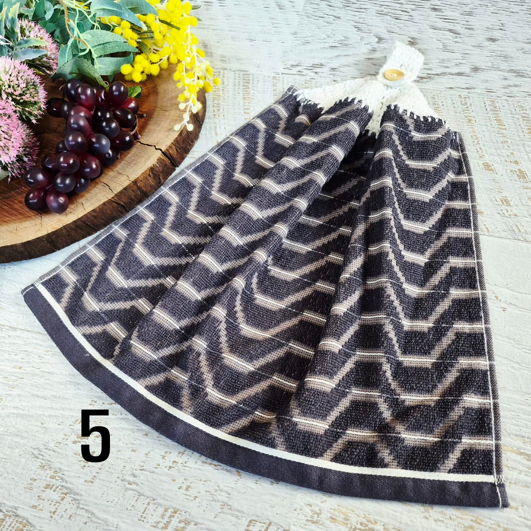 Kitchen Hand Towel | Hanging | Cotton | SINGLE LAYER | 9 Styles - 1-9