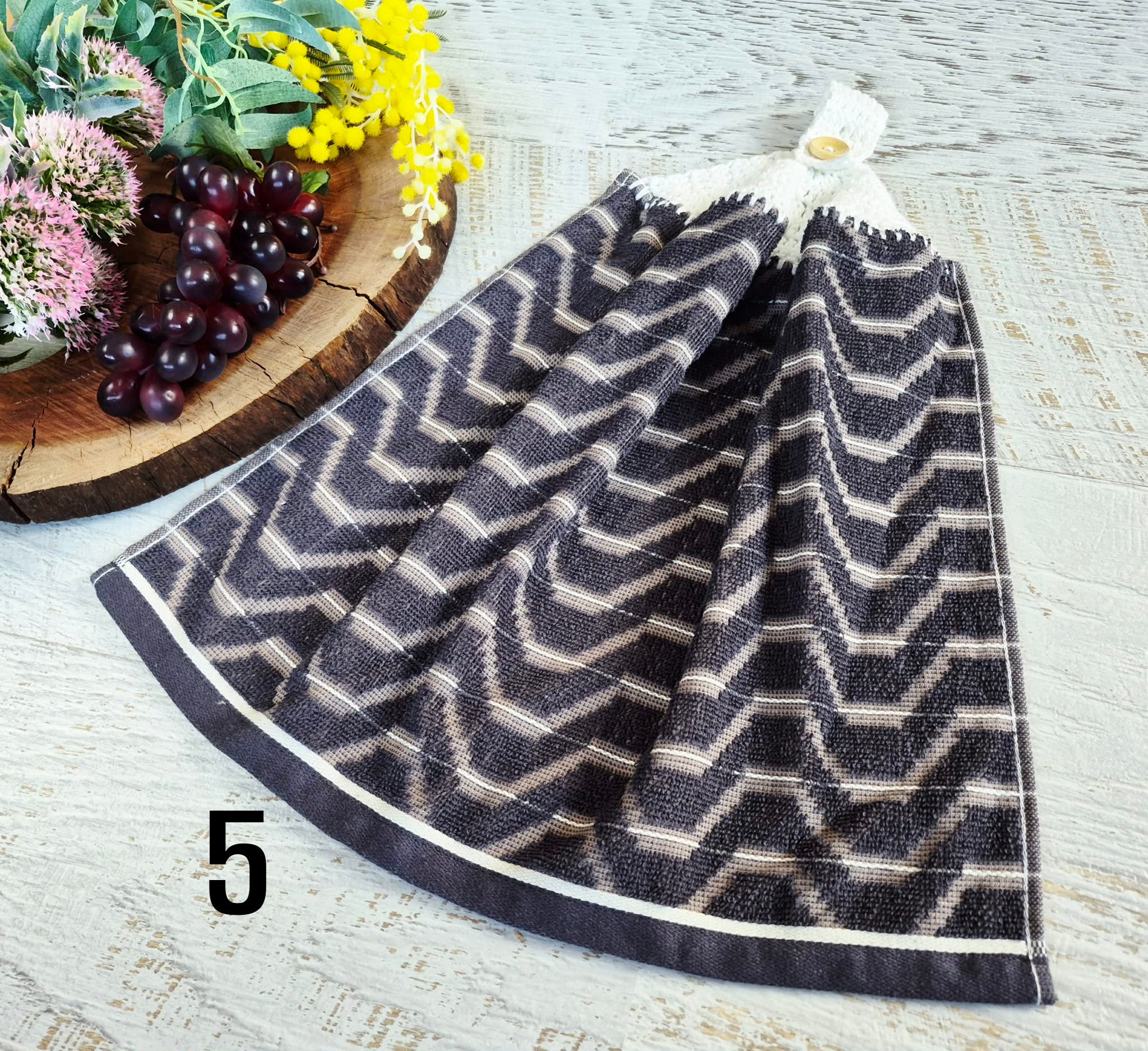 Kitchen Hand Towel | Hanging | Cotton | SINGLE LAYER | 9 Styles - 1-9