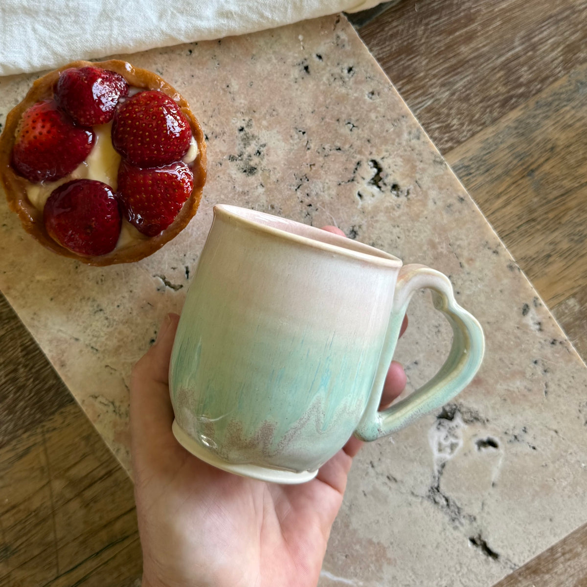 Mi Amore Mug  | Heart Shaped Handle Cup
