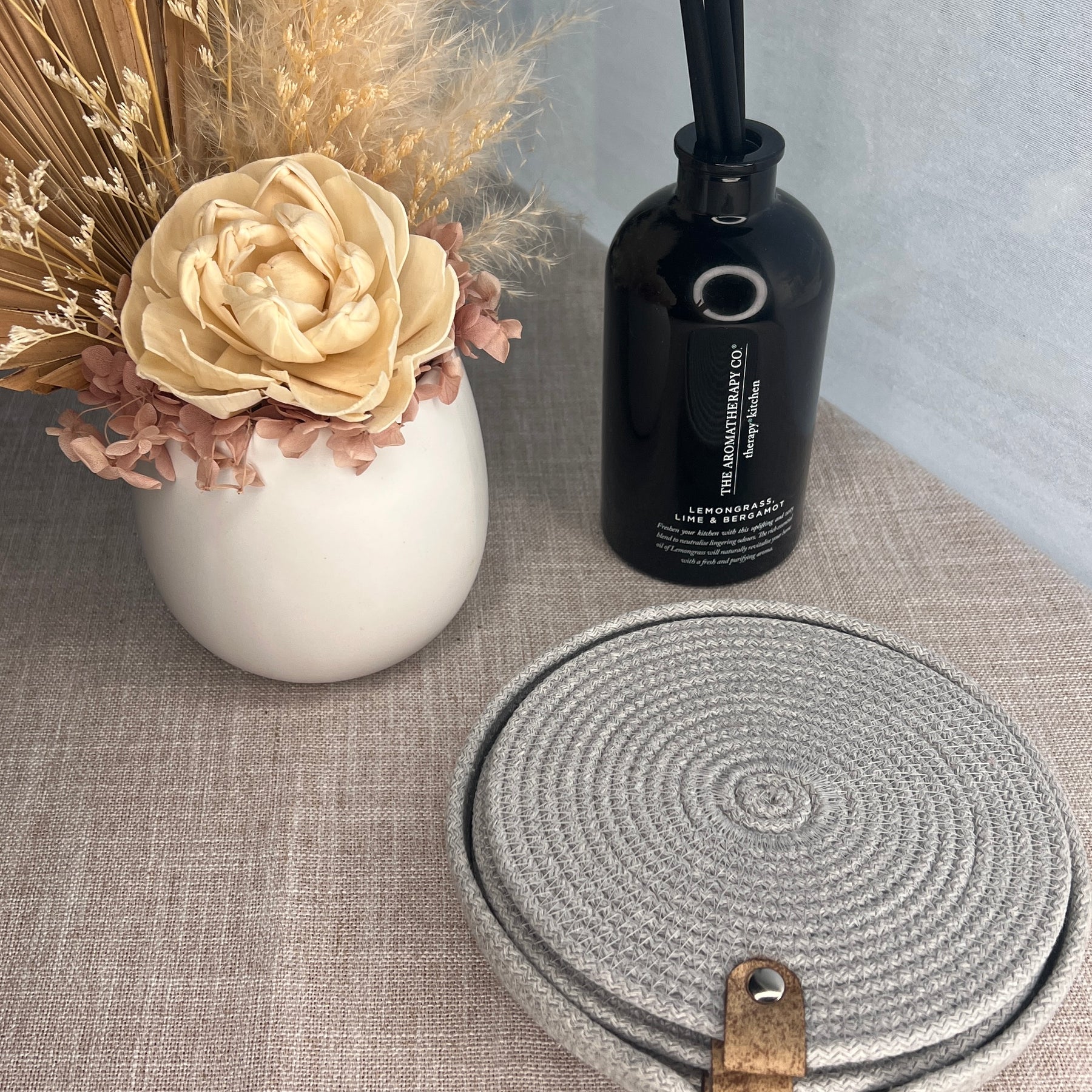 Grey Rope Coaster Set – Set of 4