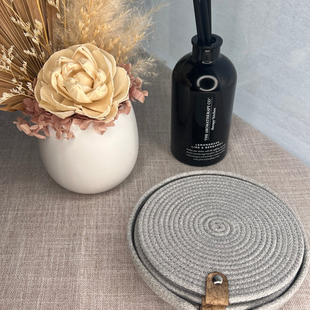 Grey Rope Coaster Set – Set of 4
