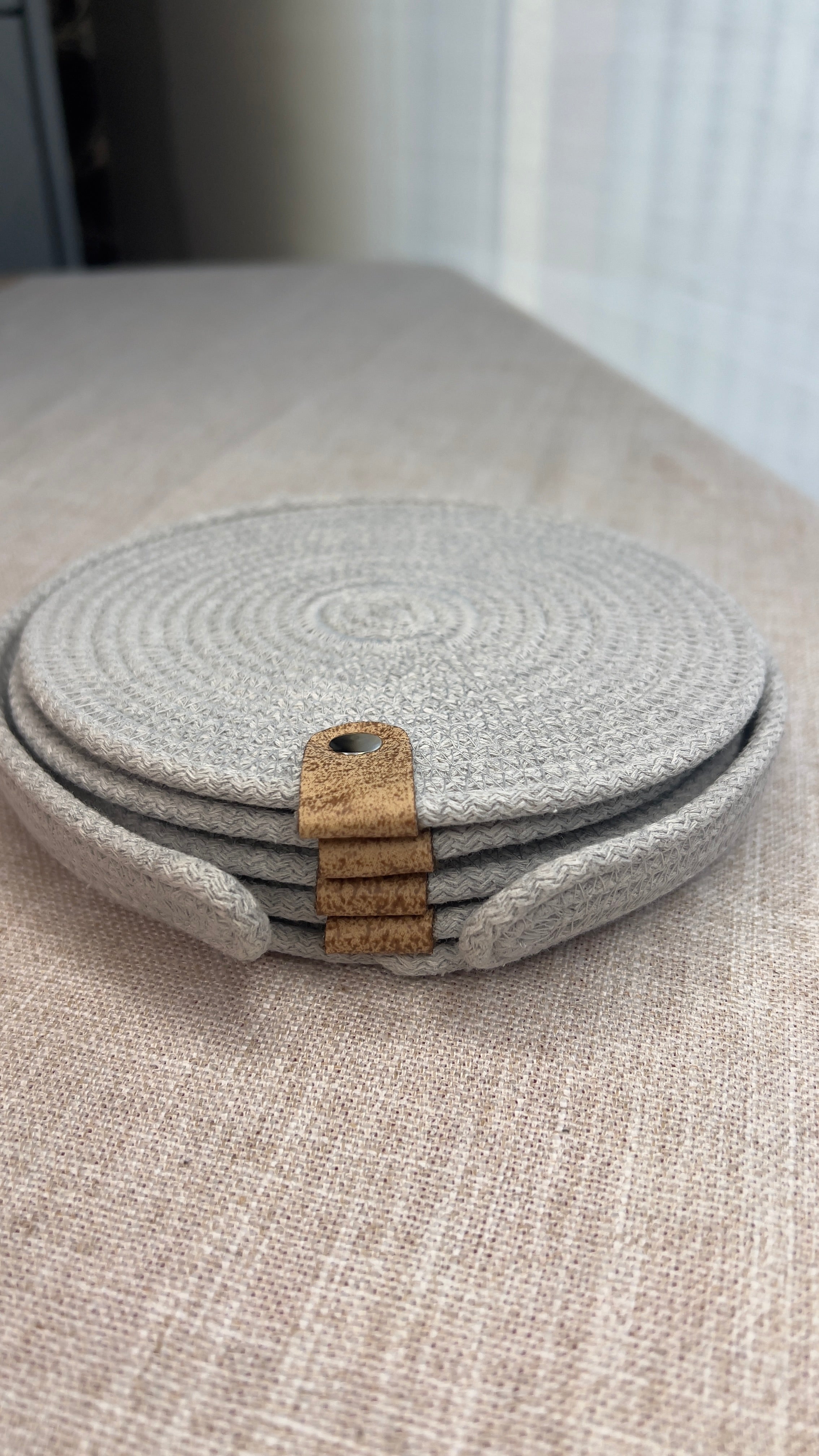 Grey Rope Coaster Set – Set of 4