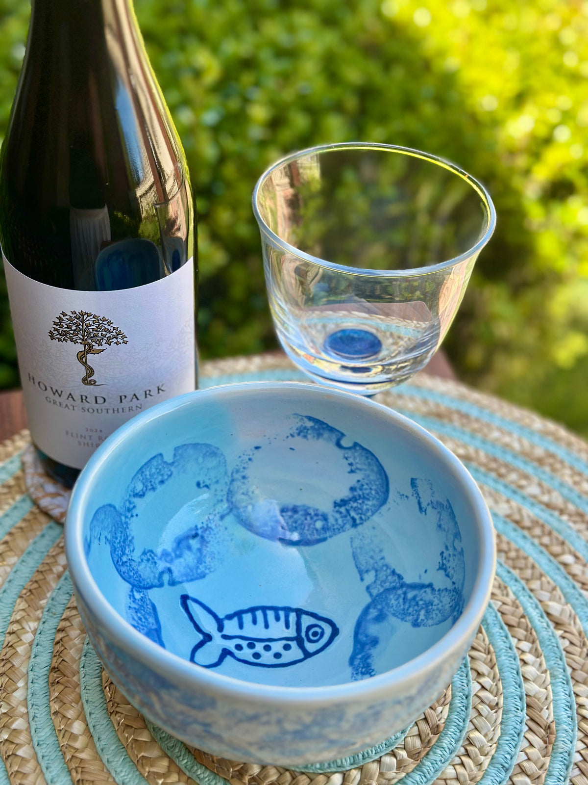 Fish Bowl | Handmade Blue Ceramic Pasta & Salad Bowl