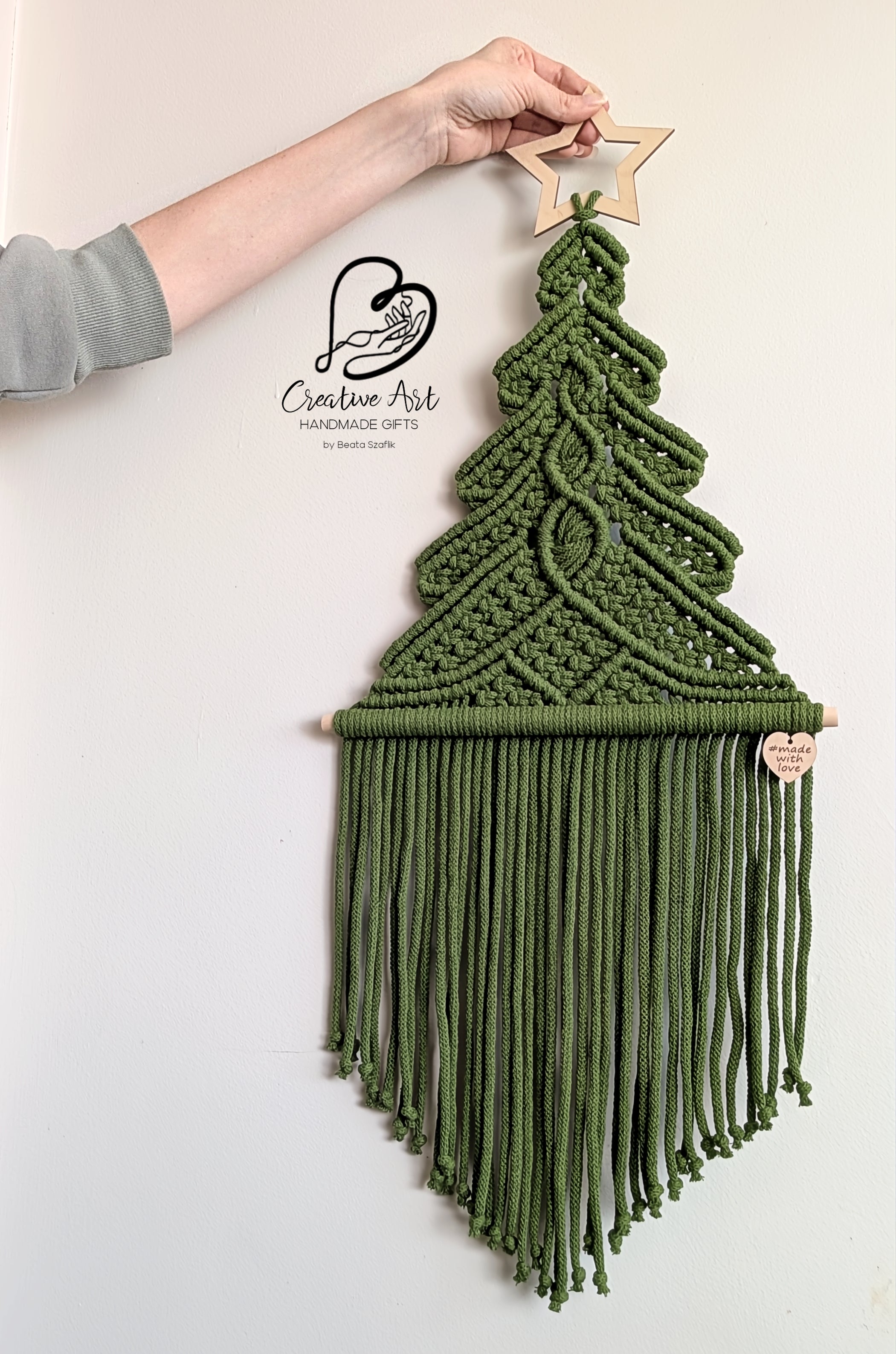 Macrame Christmas Tree wall hanging