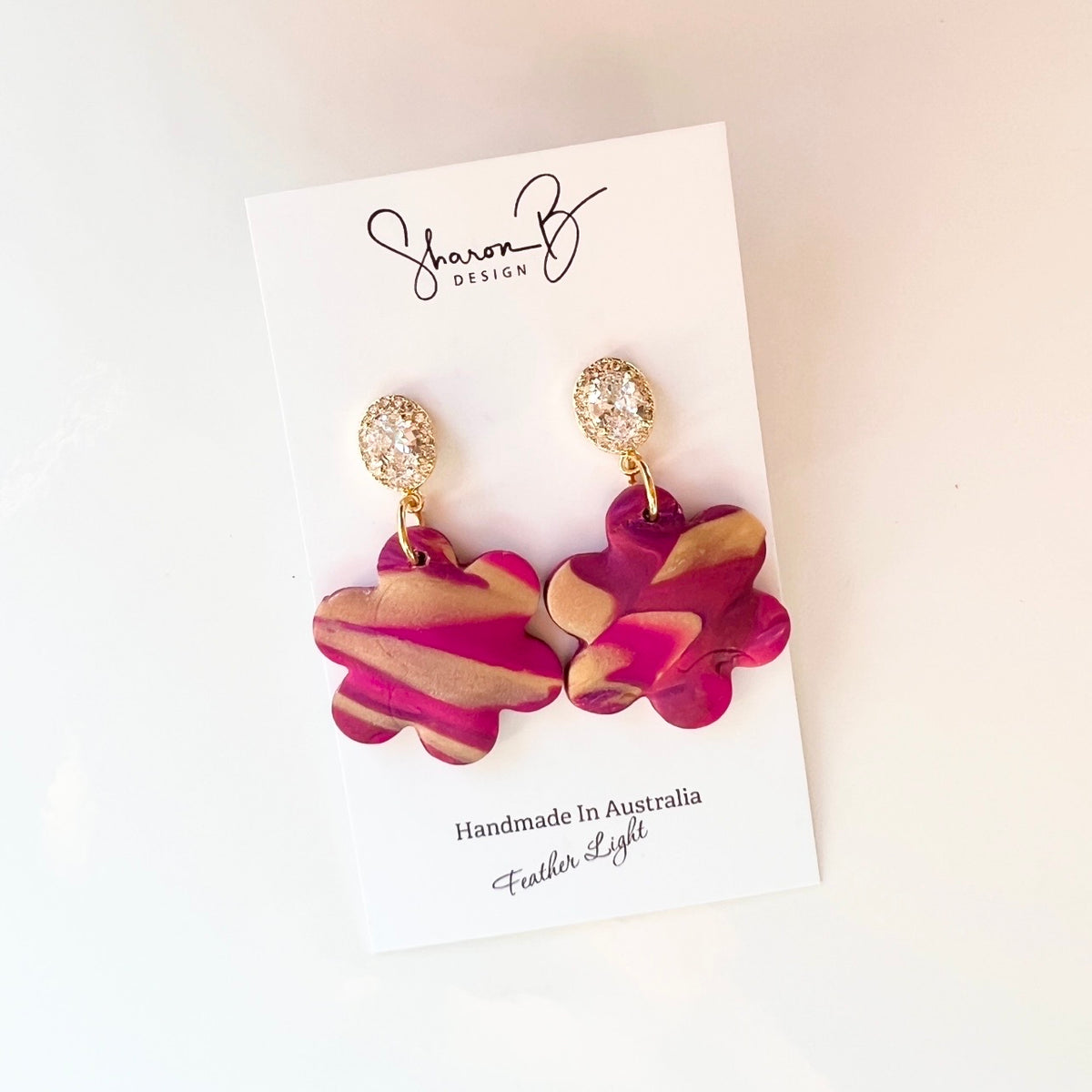 Earrings ~Dangles~Magenta ~Affordable