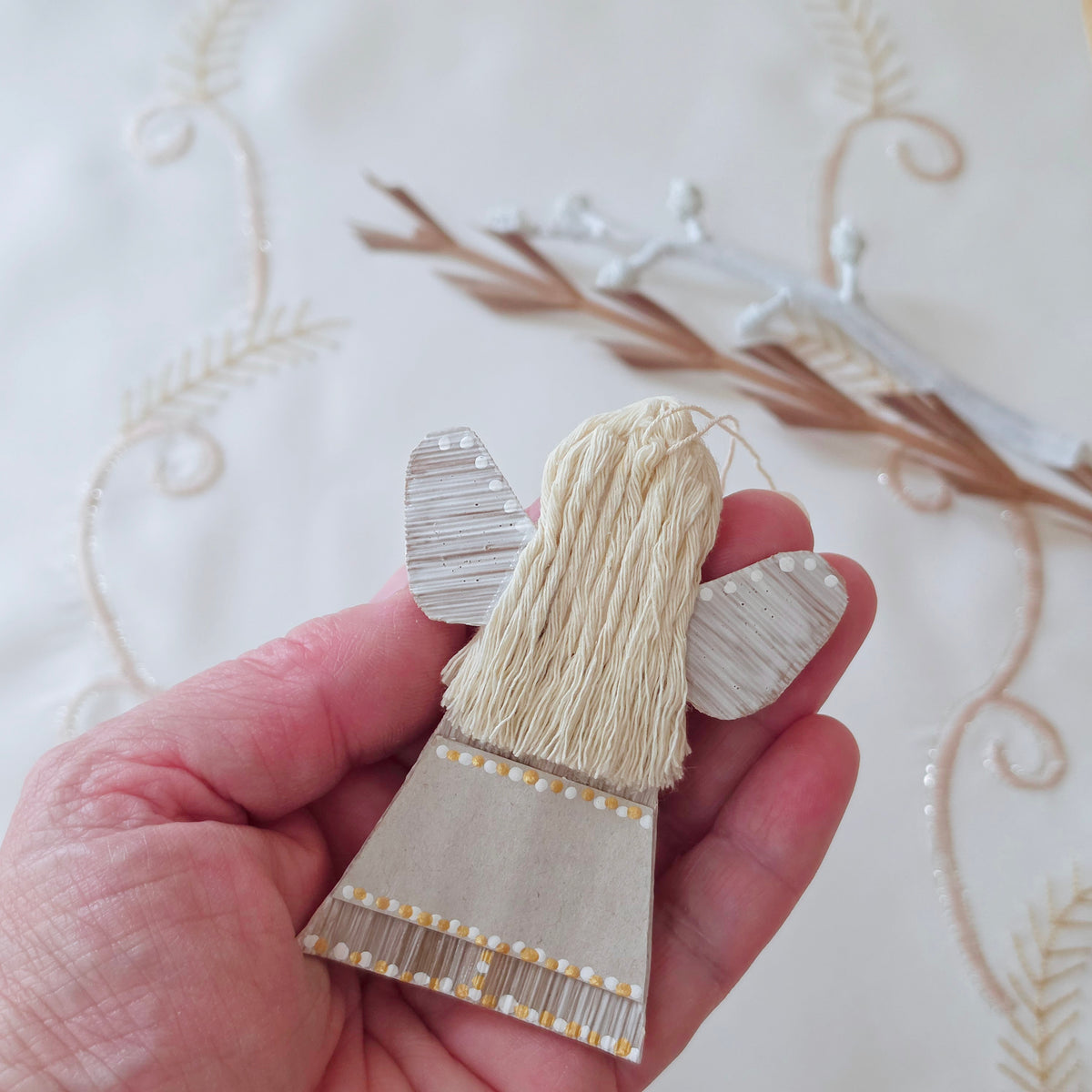 Hello - Palm Angel gift pack gold and white dots