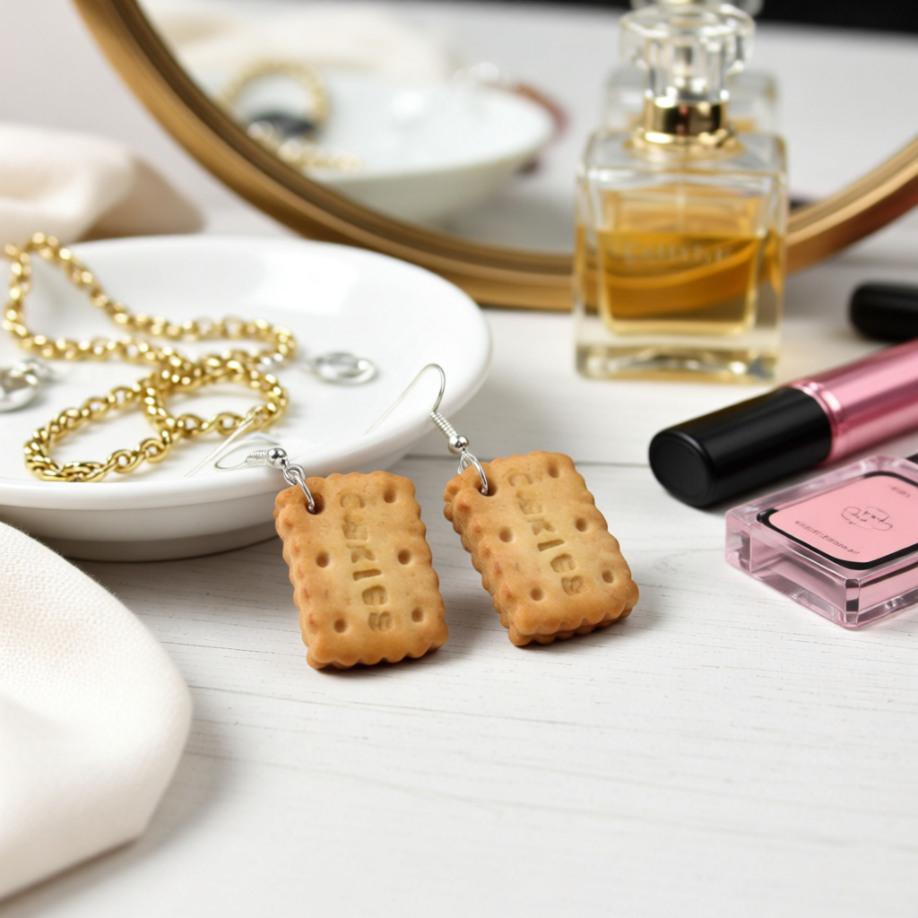 Novelty Miniature Food Earrings - Biscuits, Pancakes, Muffins, Hotdogs, donuts, lemons