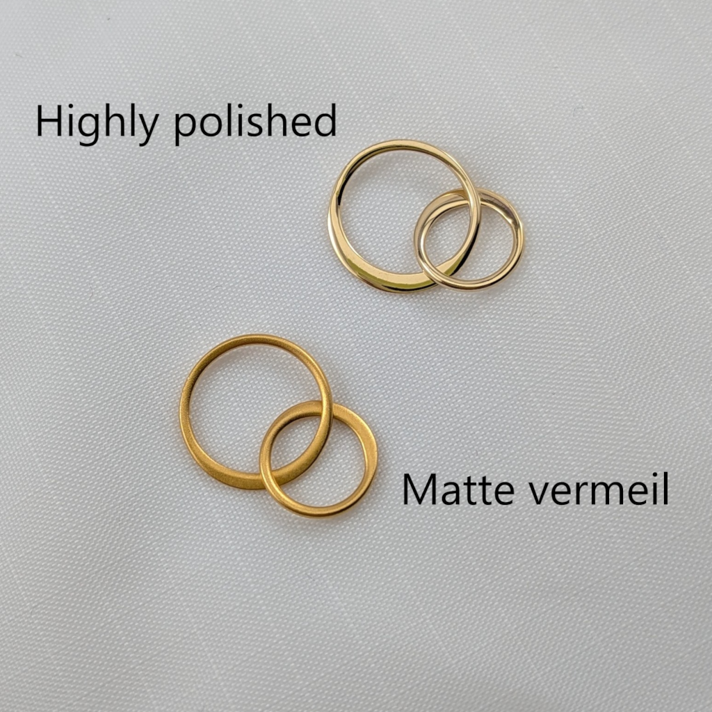 Friend Necklace Interlocking Circles, Choose you Finish