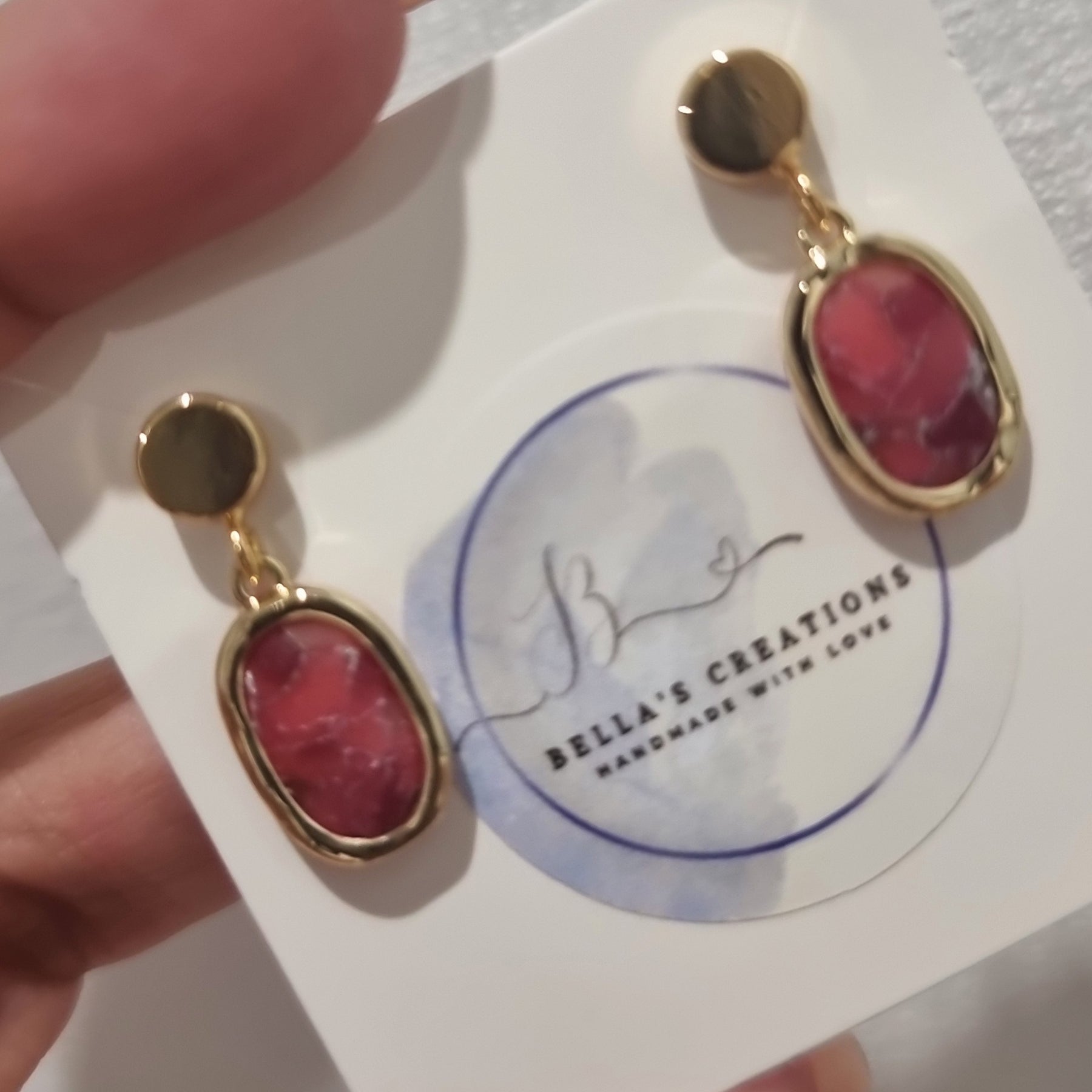 Rose Ember Dangles