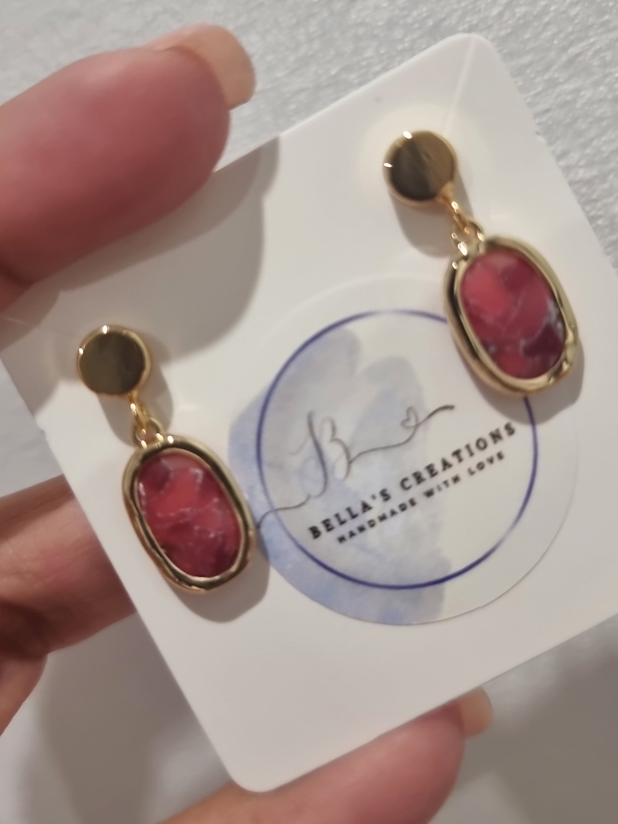 Rose Ember Dangles