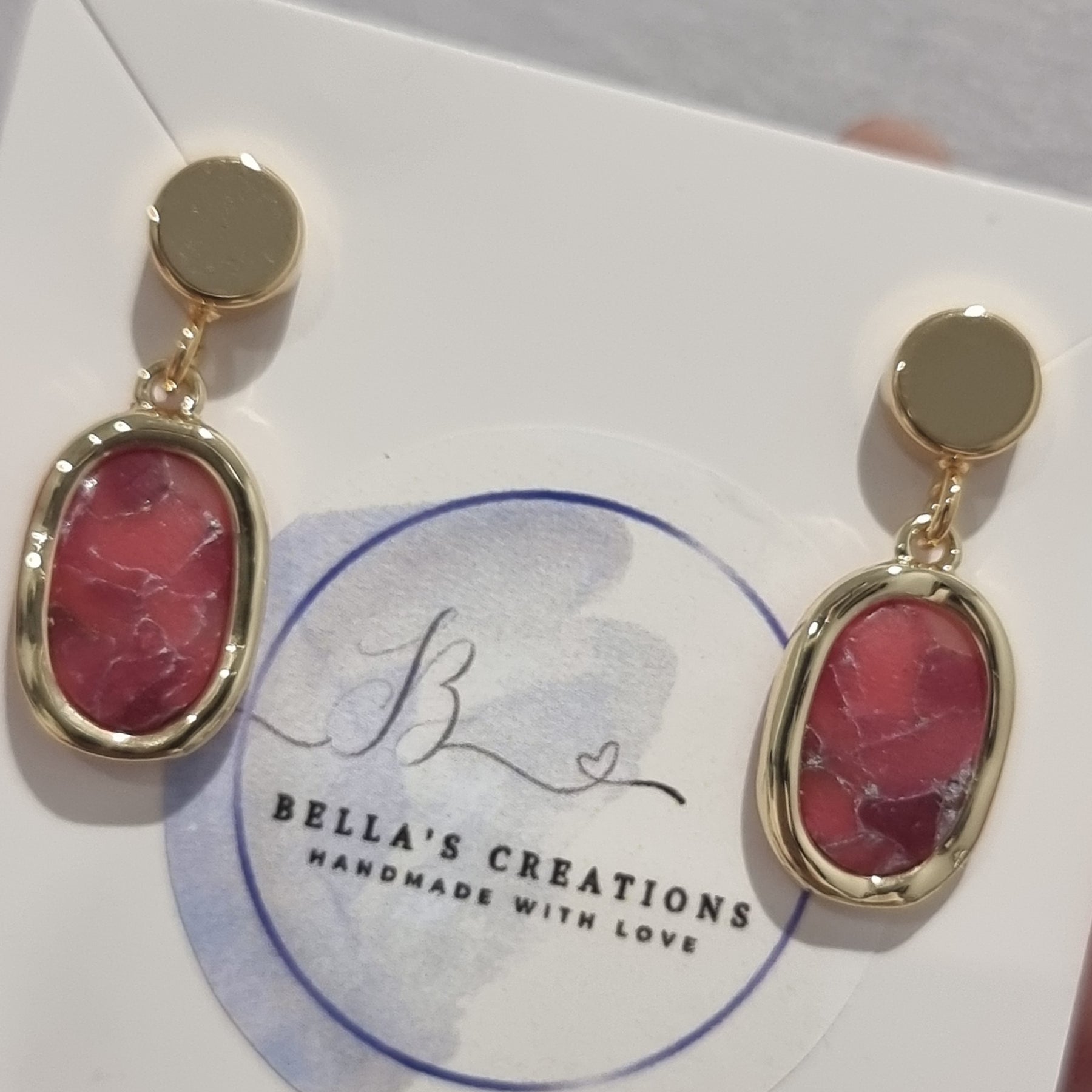 Rose Ember Dangles