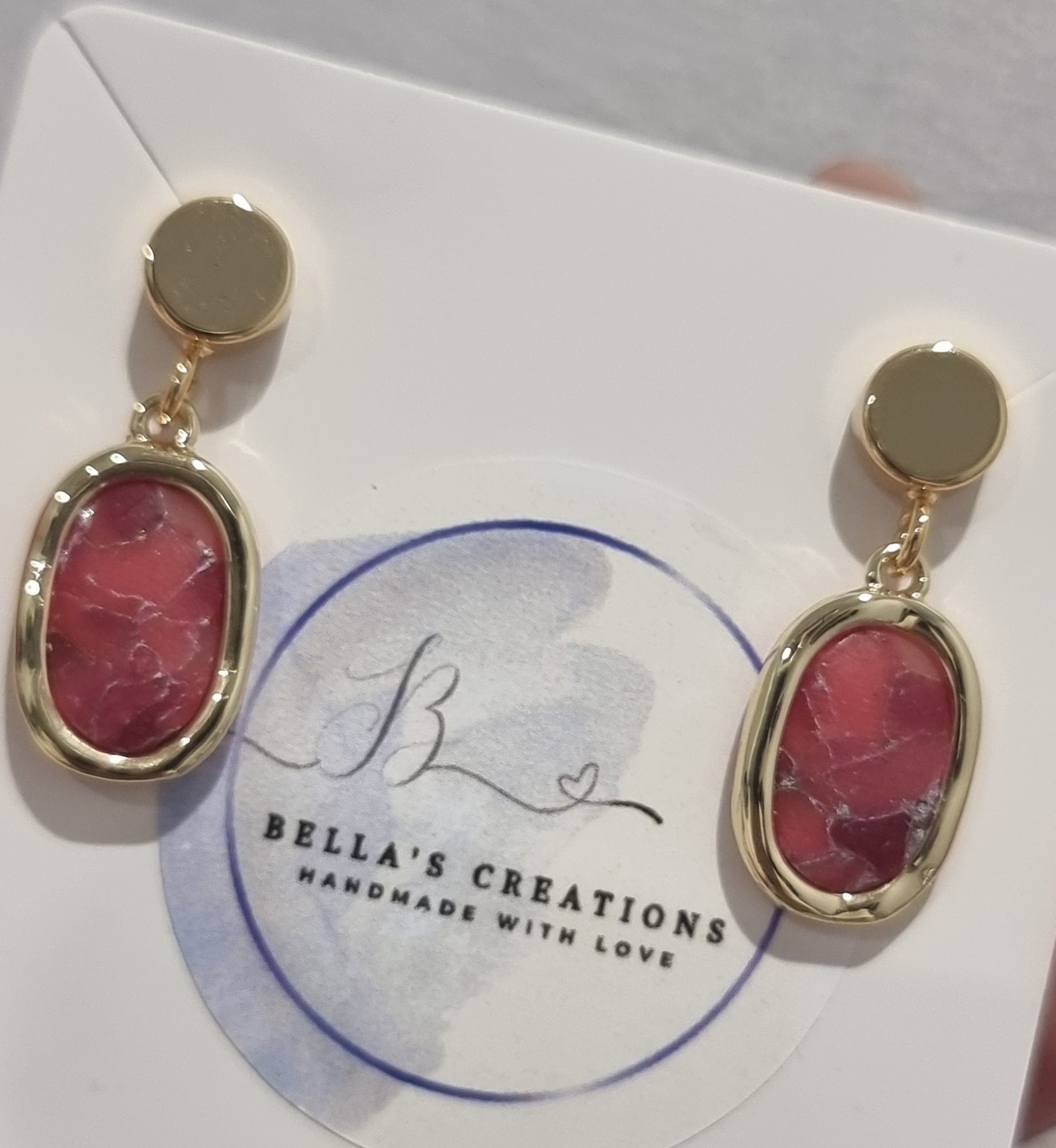 Rose Ember Dangles