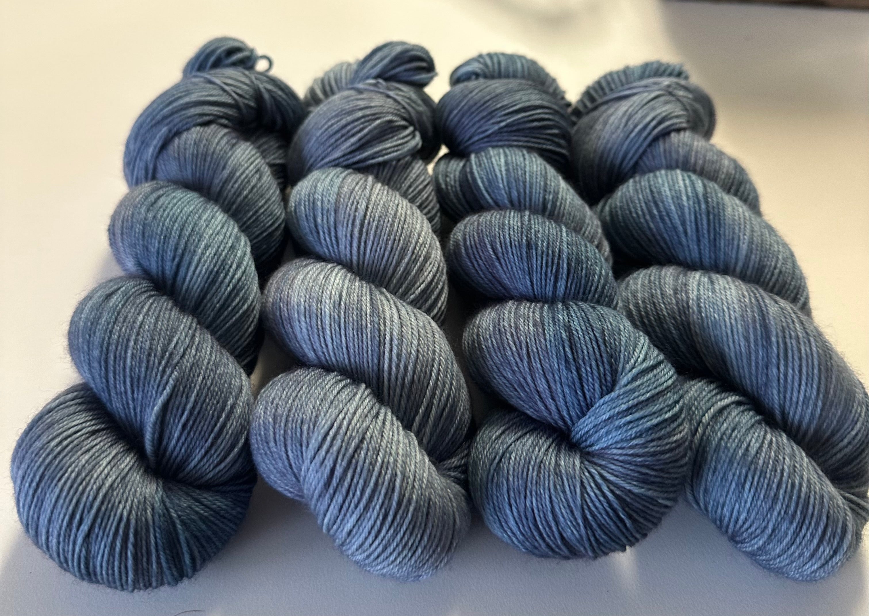 Petrol - 4ply Deluxe Hand Dyed Sock Yarn
