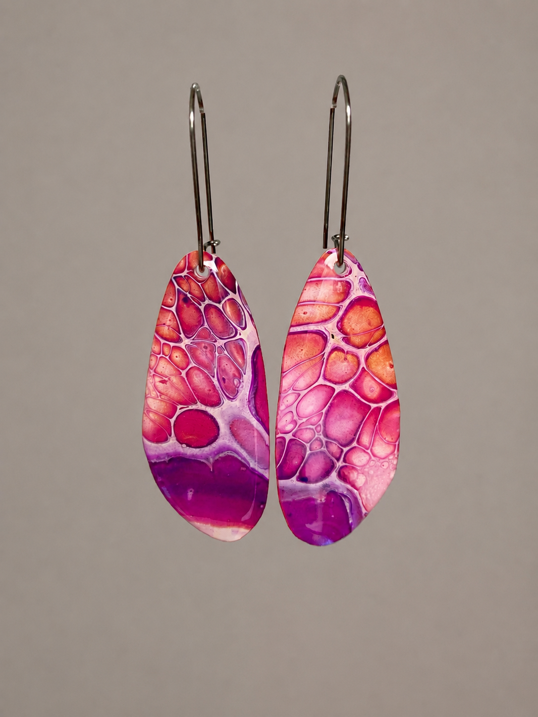 Arty Colourful Unmatched Dangle Earrings