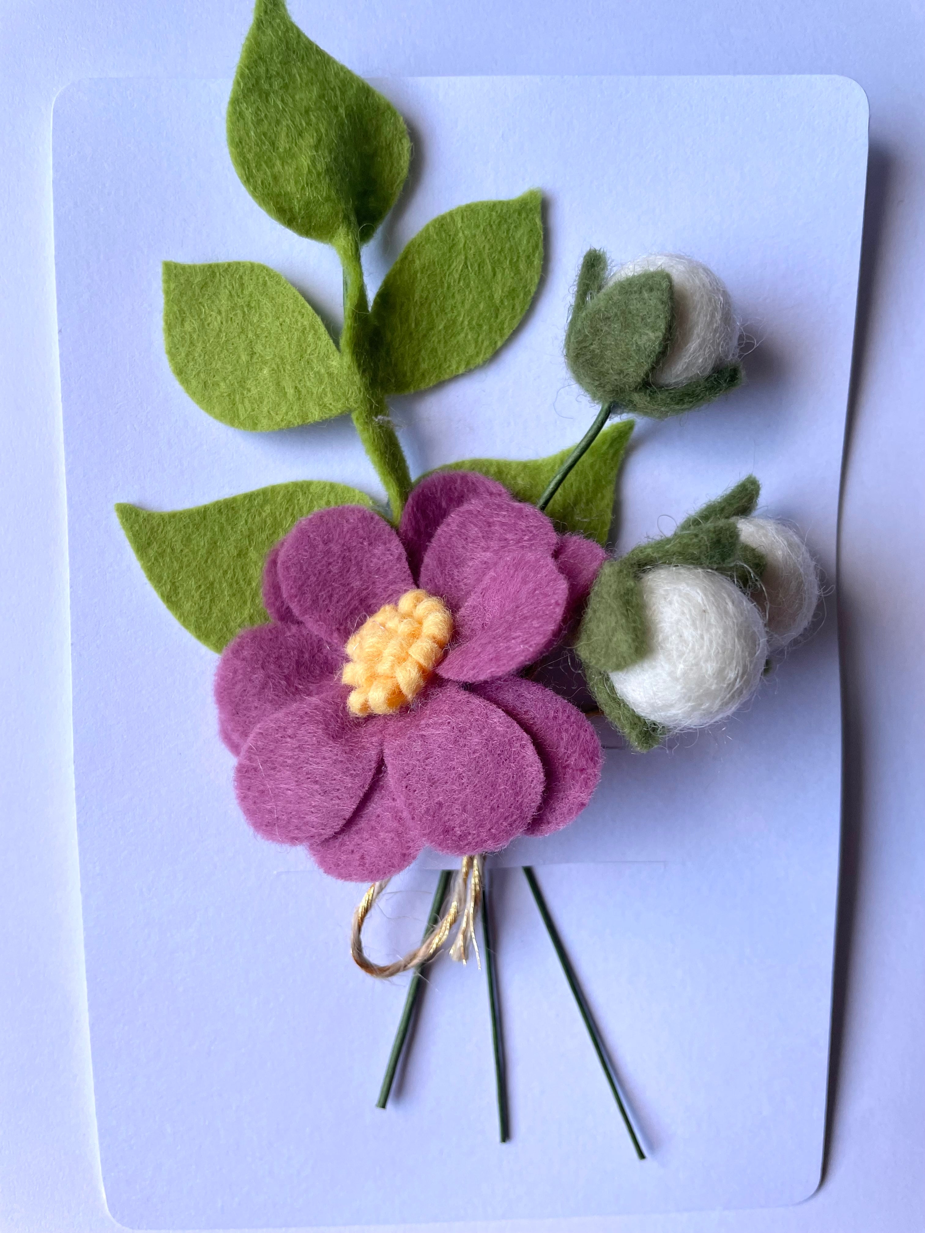 Mini flowers greeting card