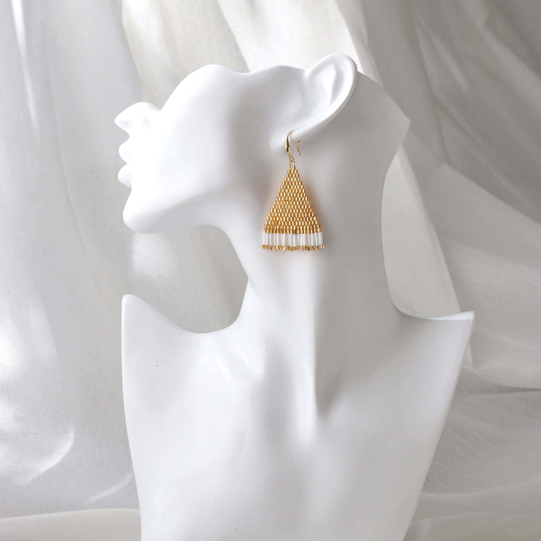 Geometric Woven Earrings