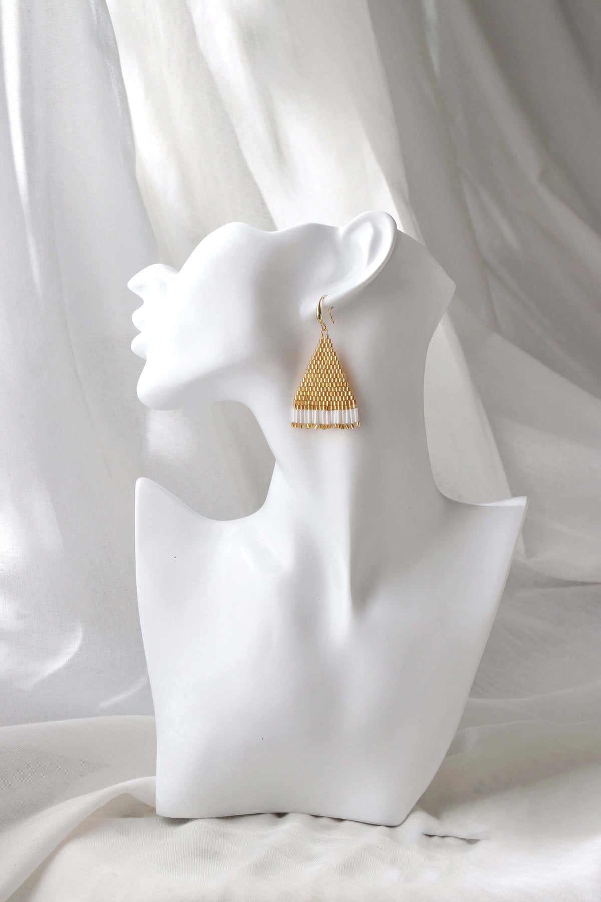 Geometric Woven Earrings