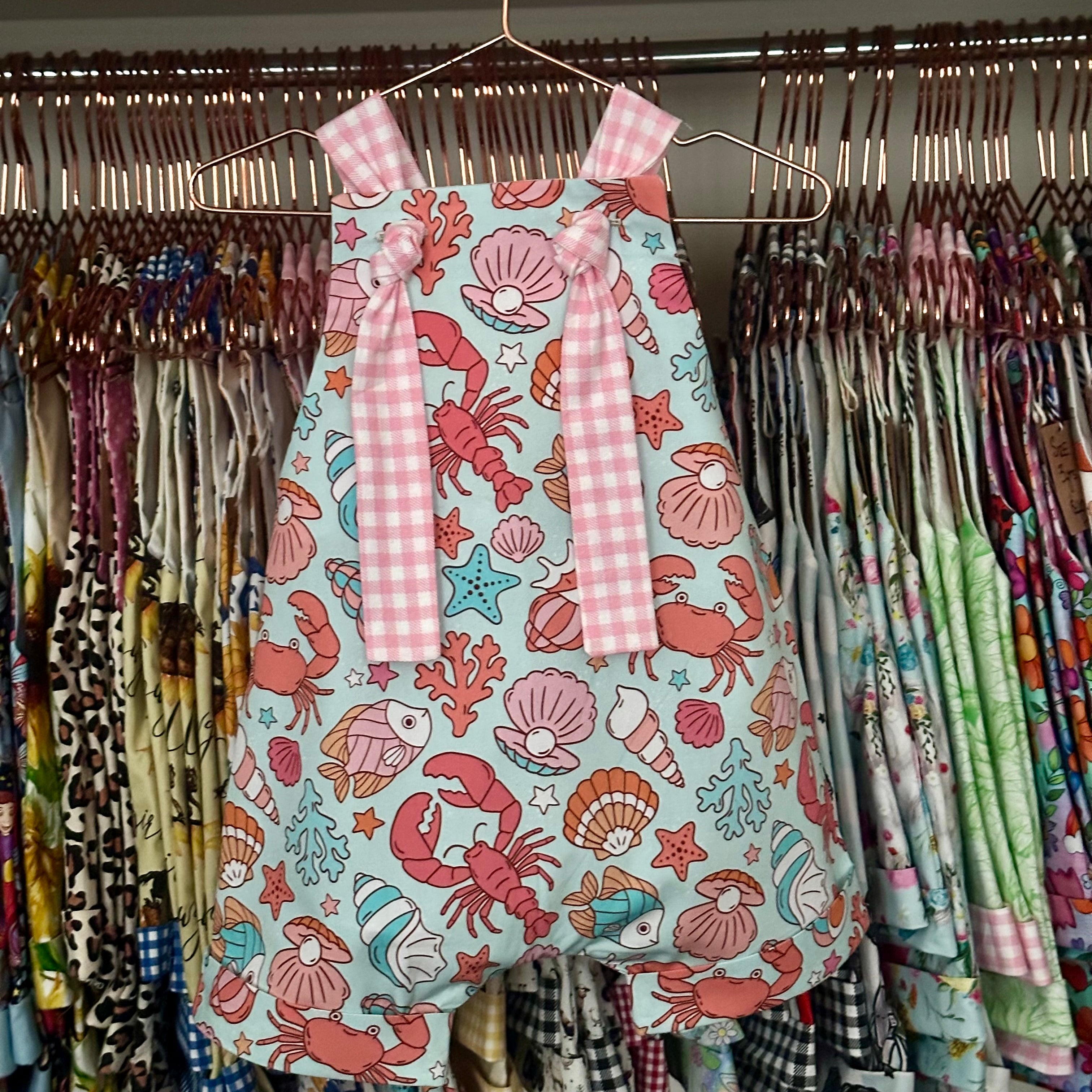 Under the Sea Handmade Overalls/Ocean Collection