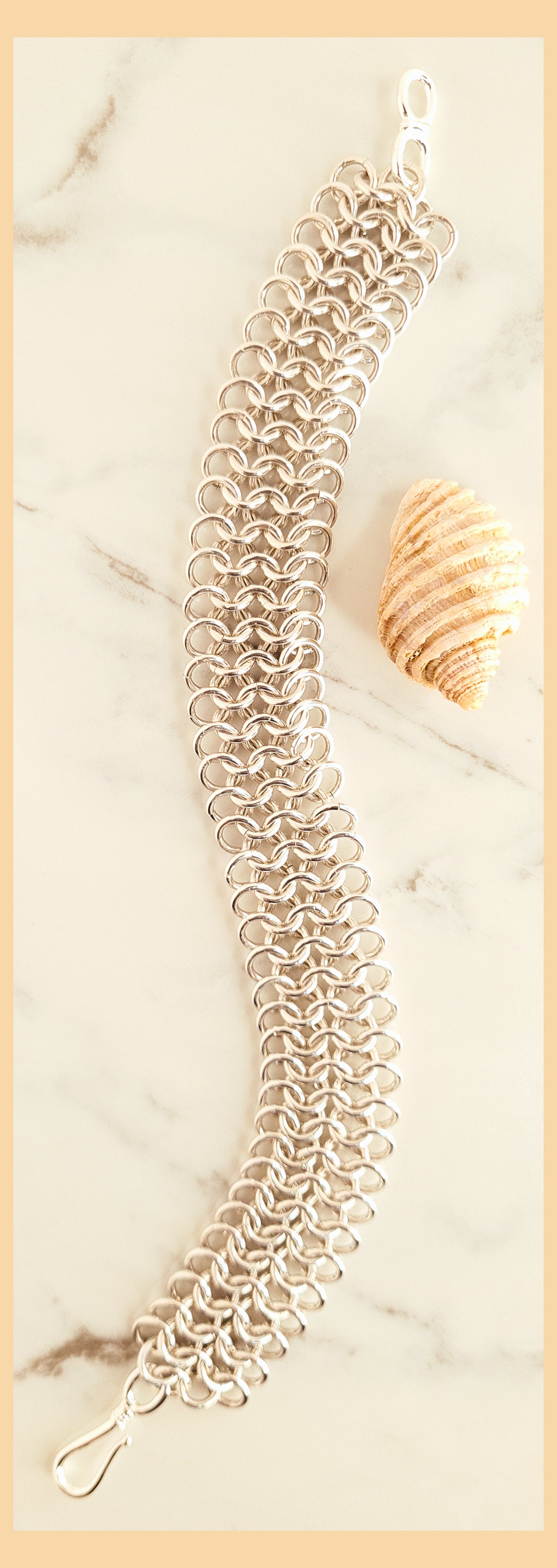 Chainmaille European 4 in 1 Weave Bracelet