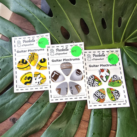 Upcycled Guitar Plectrums
