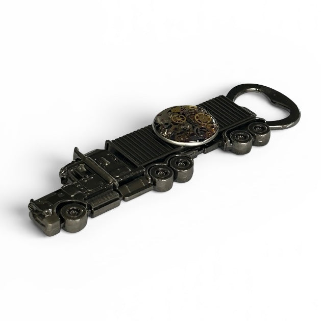 Steampunk watch parts botte opener (Truck)