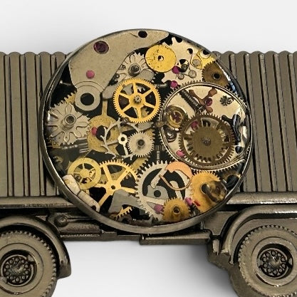Steampunk watch parts botte opener (Truck)