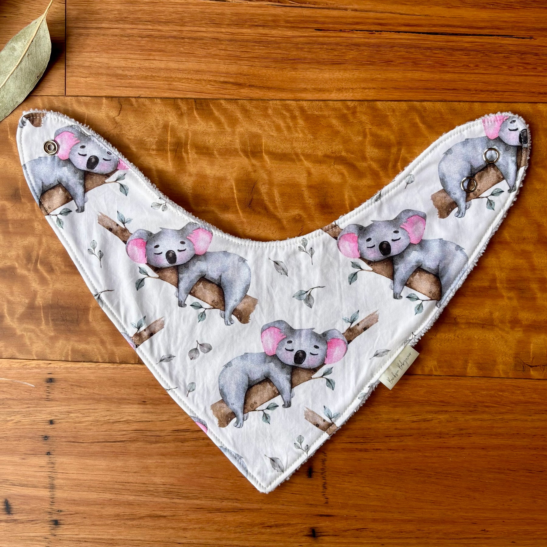 Australiana Baby Bib Set | Just Hanging Koalas | Ready to Ship