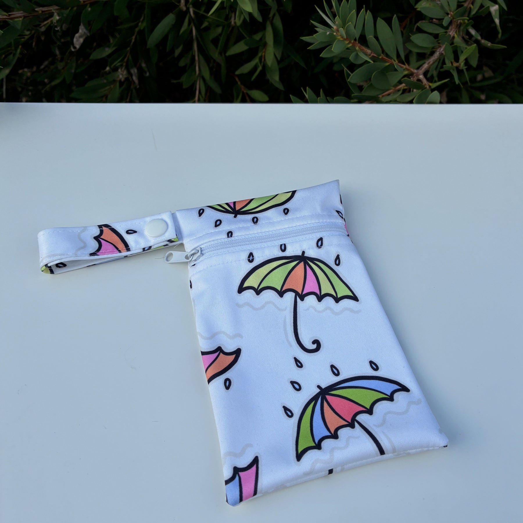 READY MADE Water-resistant wet bags - Spring - Umbrellas (Simone Pook)  | Ready to ship | FREE Postage