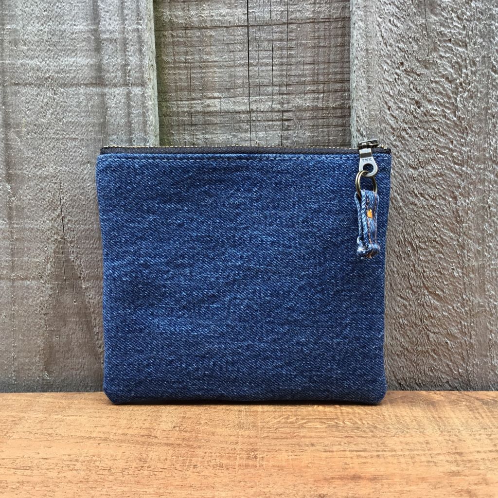 Upcycled Denim Purse – Blue Denim Heart