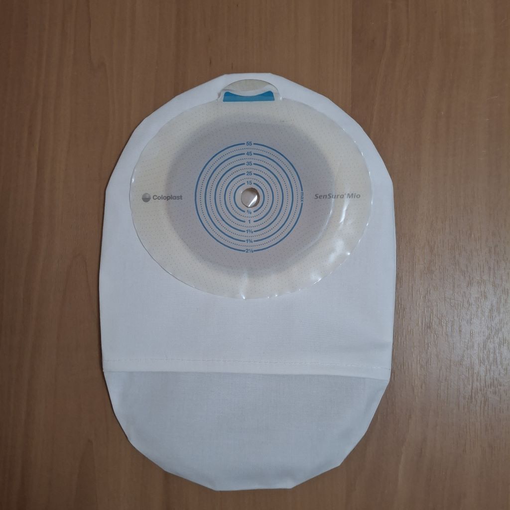 STOMA BAG COVER REGULAR WHITE ILEOSTOMY, COLOSTOMY, UROSTOMY