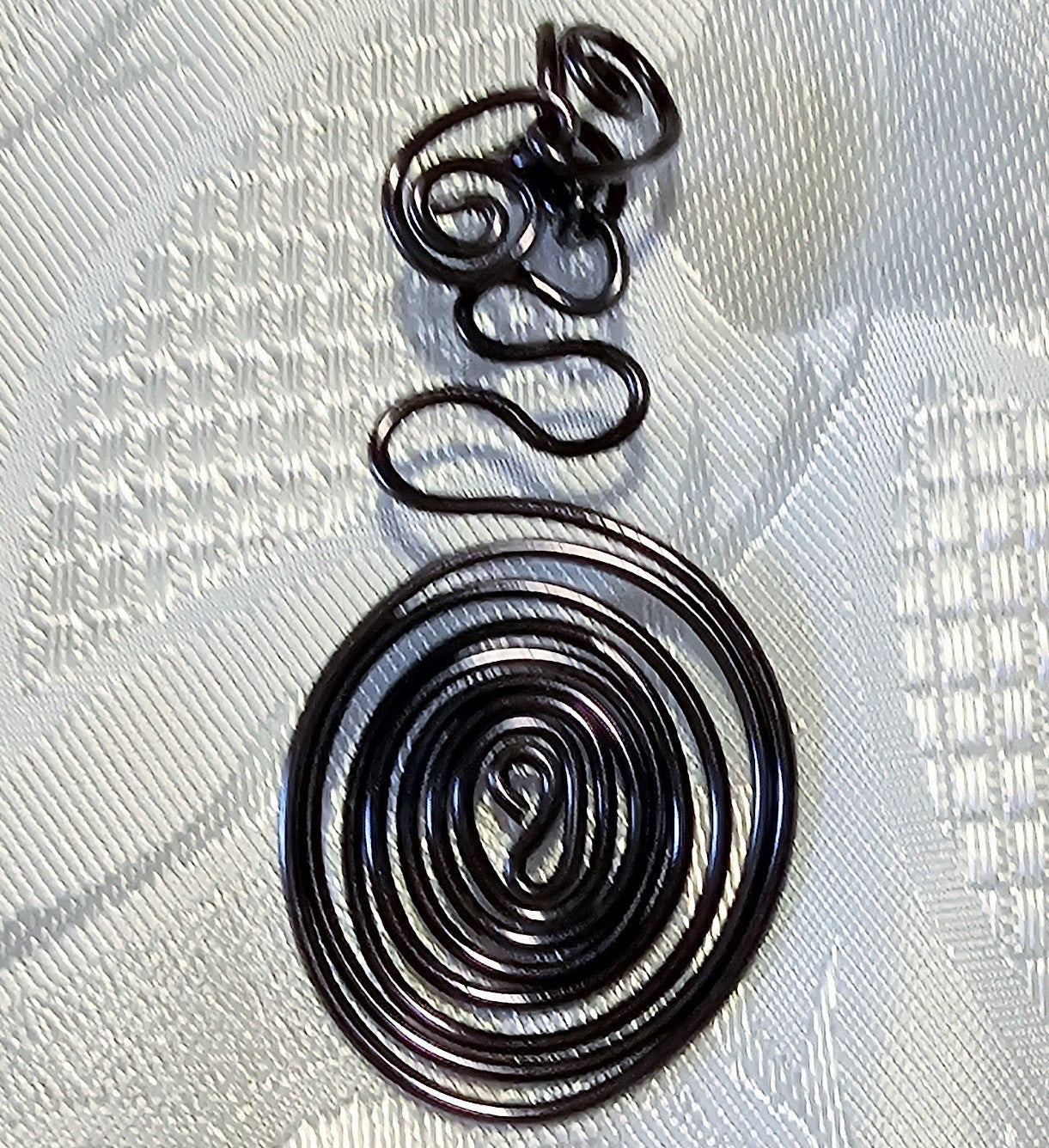 Handmade Black Wirework Pendant FREE POST