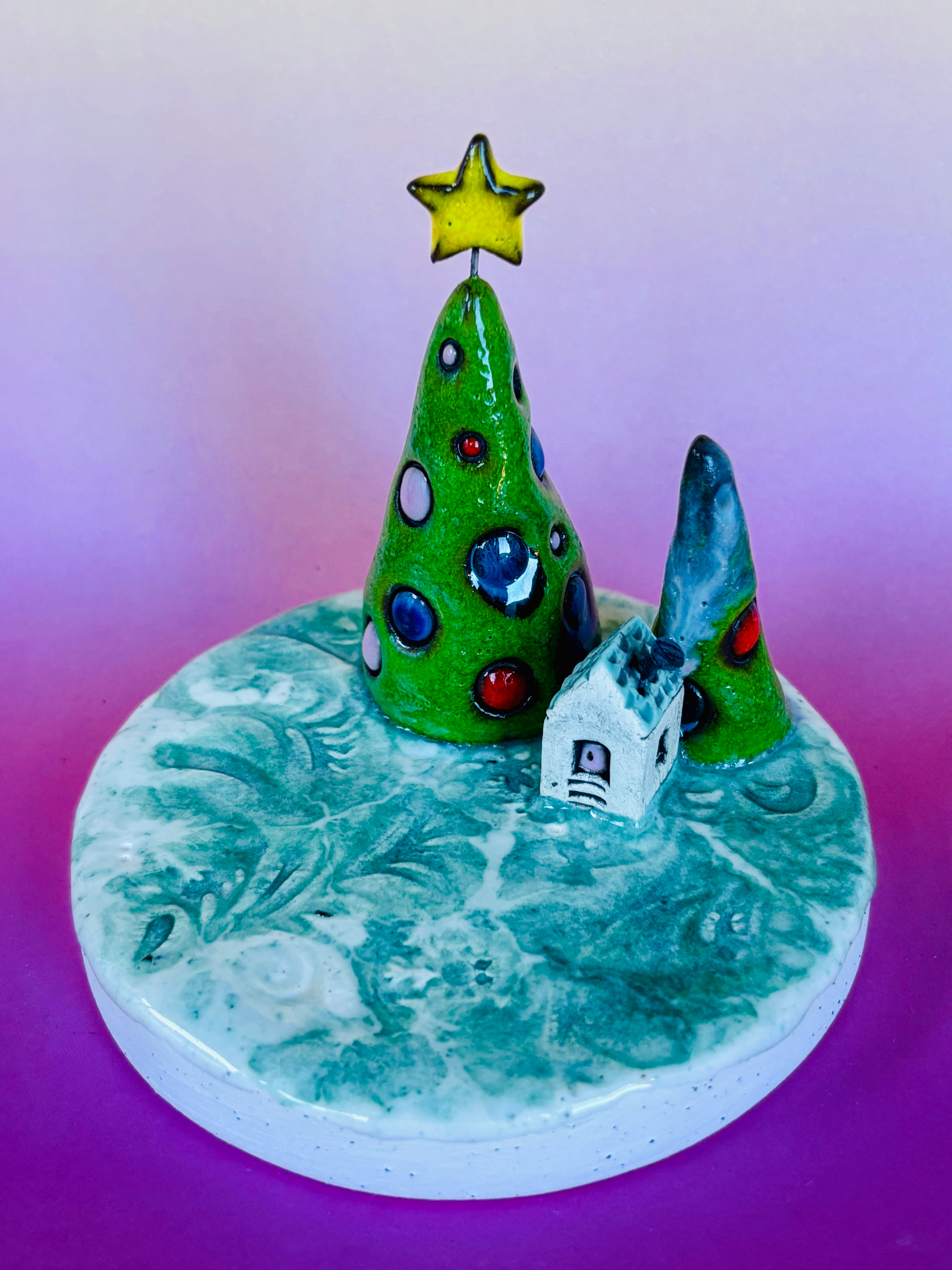 Handmade Earthenware Ceramic Tealight Holder 5