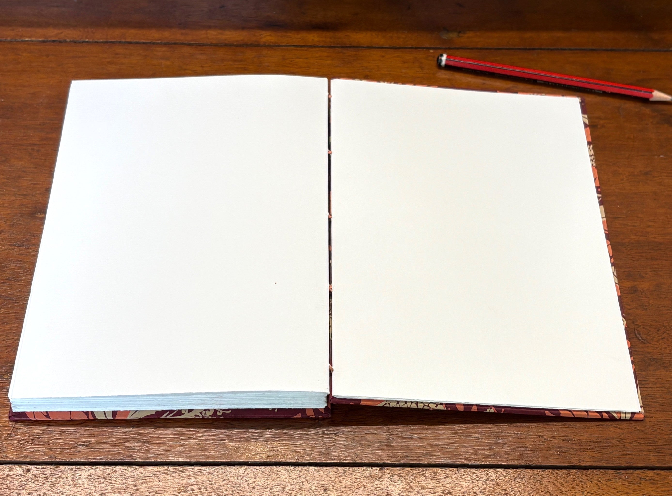 Handmade Coptic Stitch Journal, Lay Flat Design