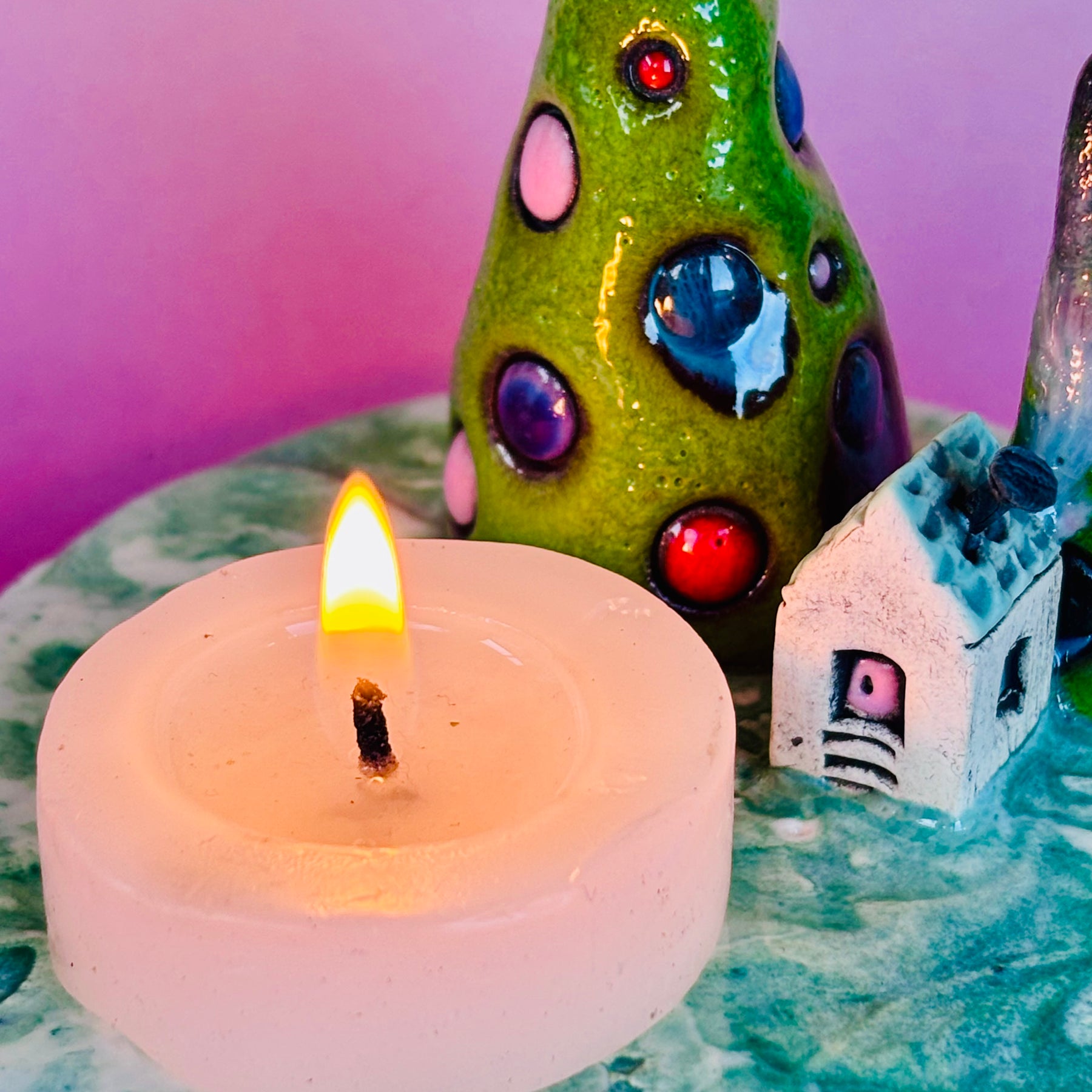 Handmade Earthenware Ceramic Tealight Holder 5