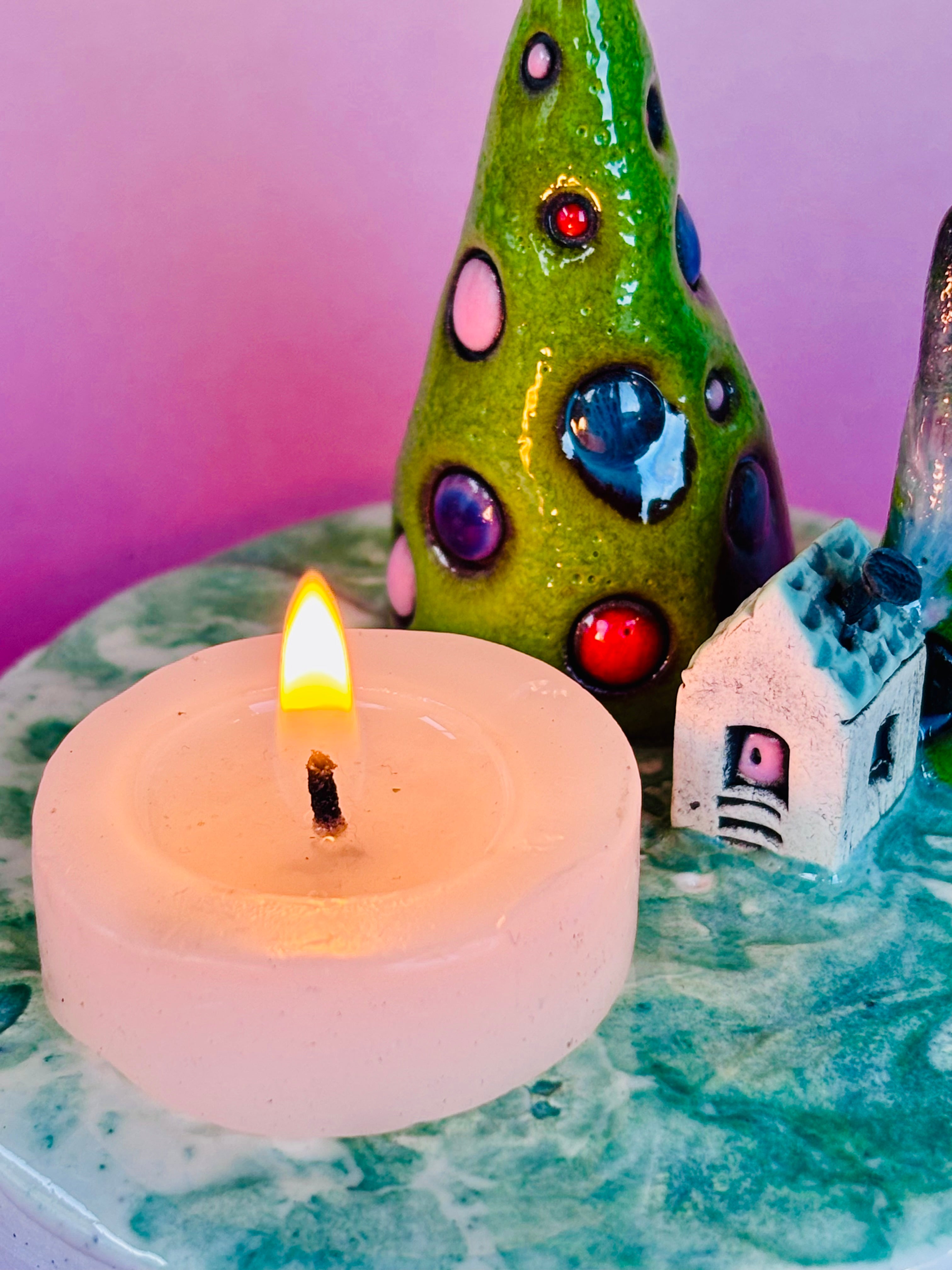 Handmade Earthenware Ceramic Tealight Holder 5