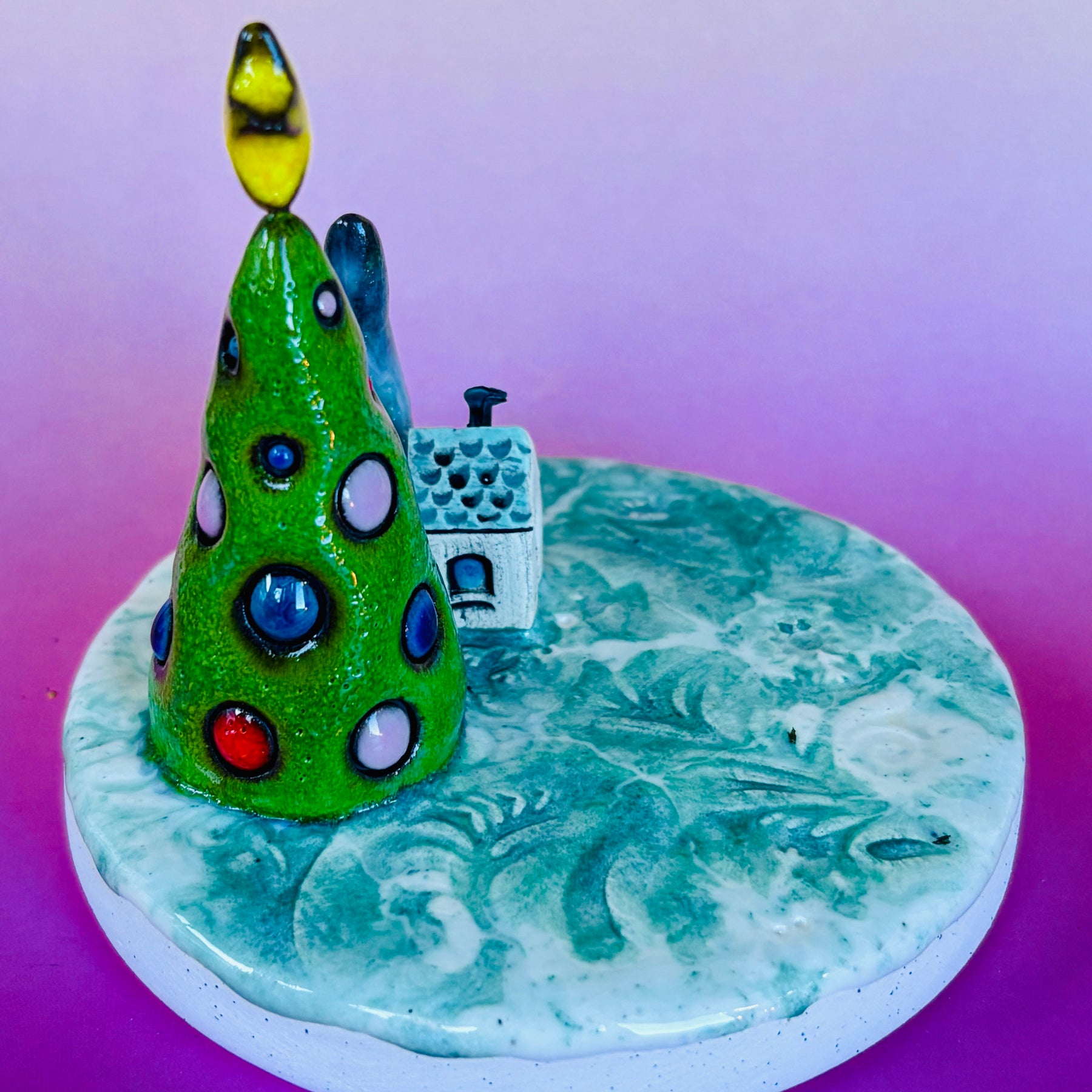 Handmade Earthenware Ceramic Tealight Holder 5